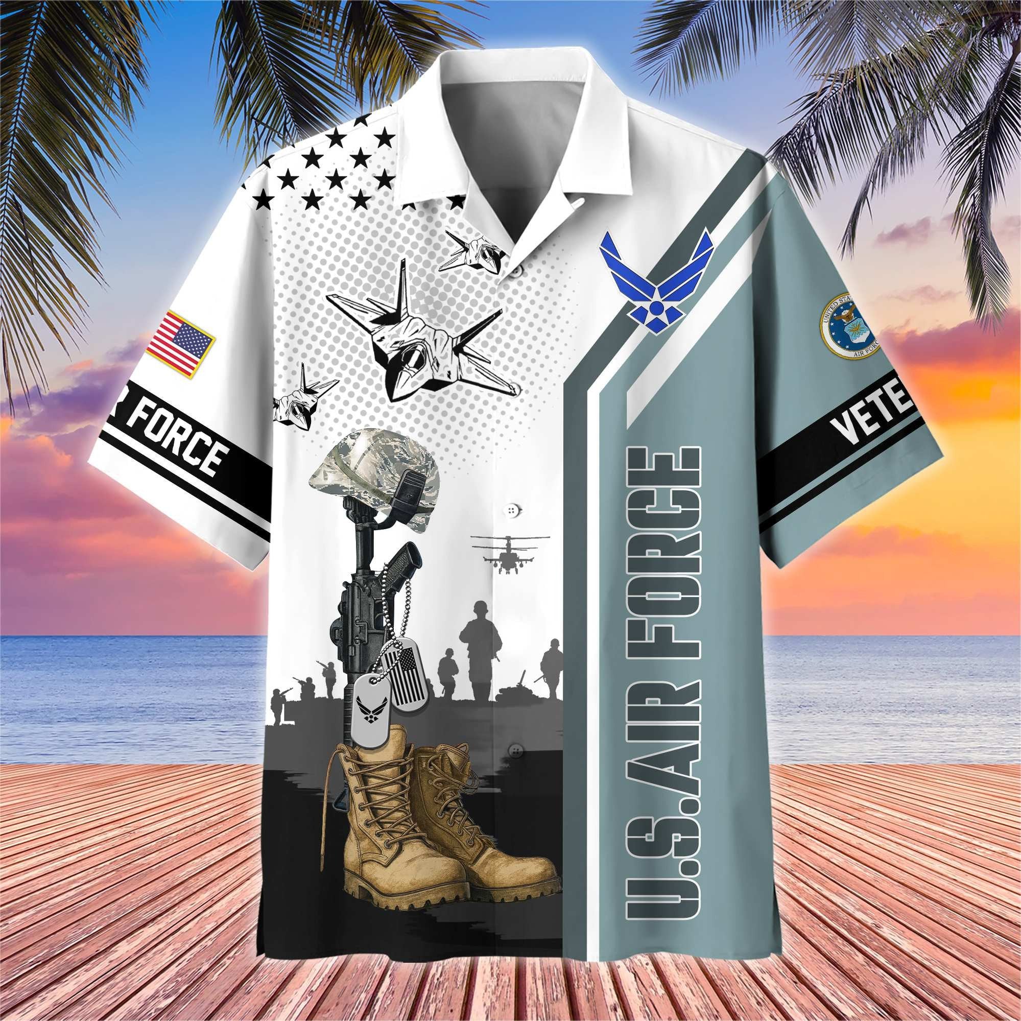 Premium US Veterans Hawaiian Shirt BPHN110711, Gifts For US Veterans, Gifts On Veterans Day.