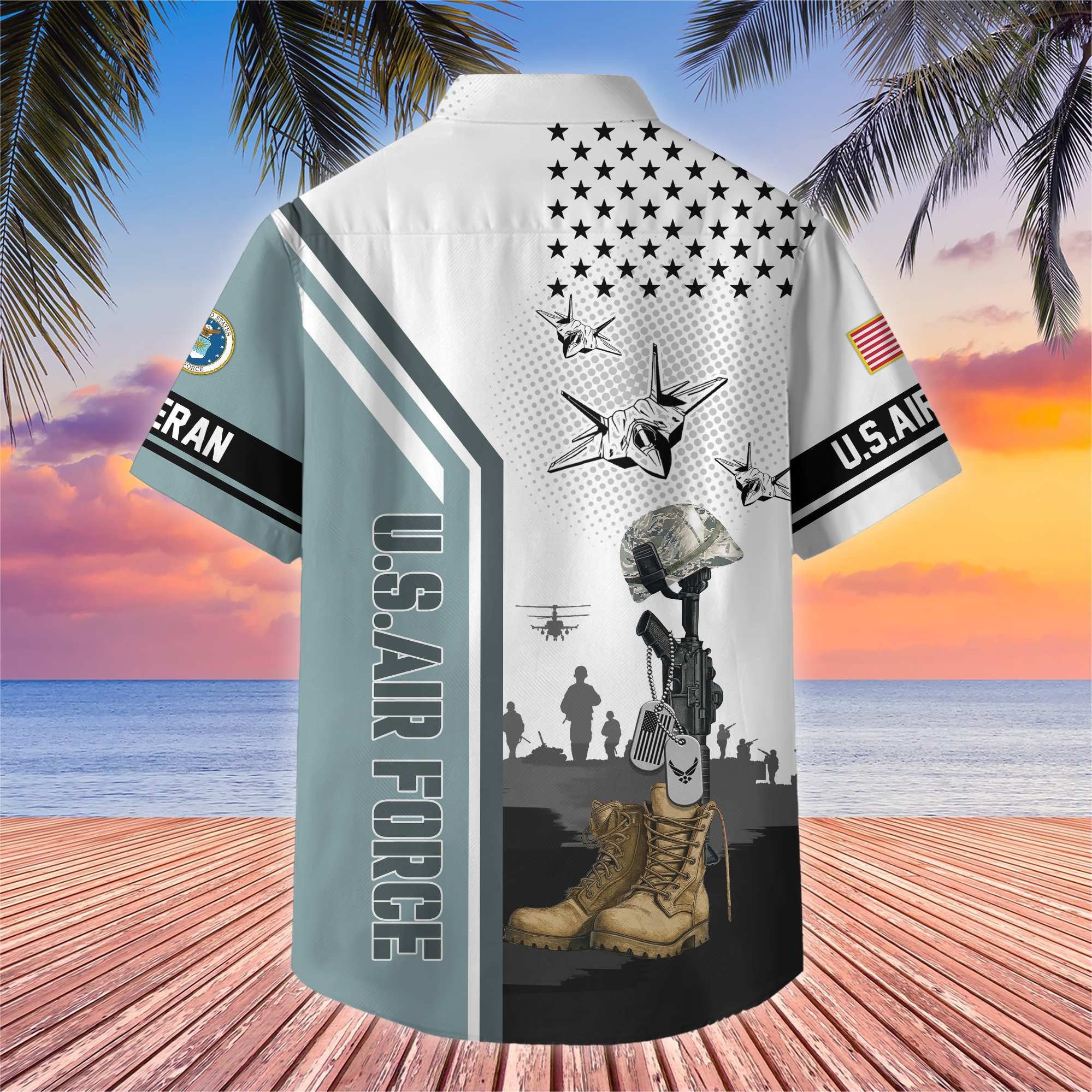 Premium US Veterans Hawaiian Shirt BPHN110711, Gifts For US Veterans, Gifts On Veterans Day.