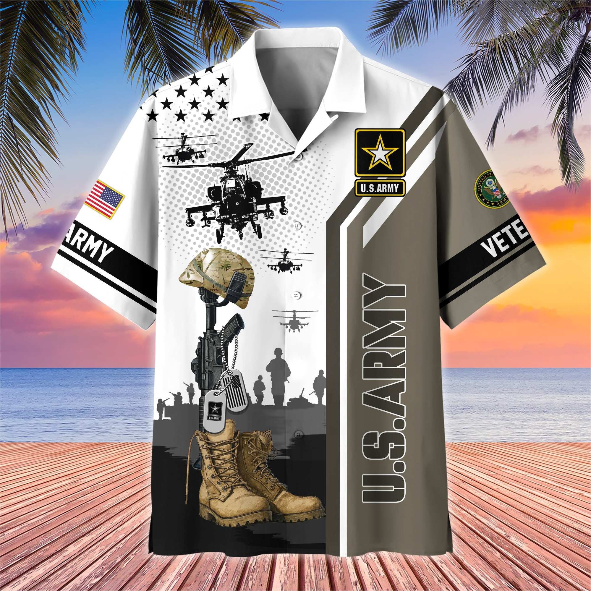 Premium US Veterans Hawaiian Shirt BPHN110711, Gifts For US Veterans, Gifts On Veterans Day.