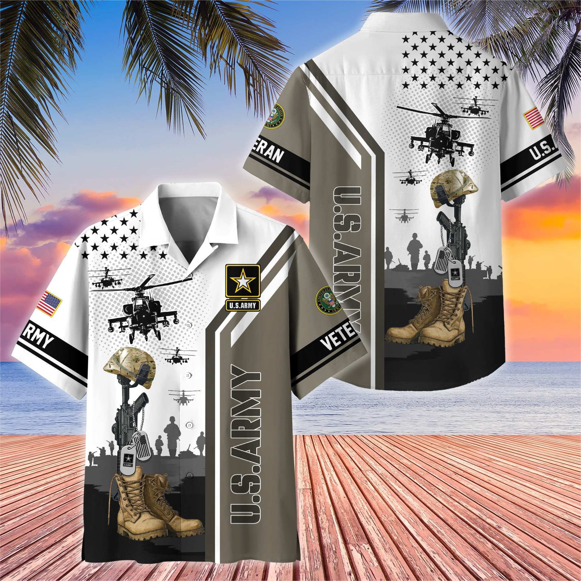 Premium US Veterans Hawaiian Shirt BPHN110711, Gifts For US Veterans, Gifts On Veterans Day.