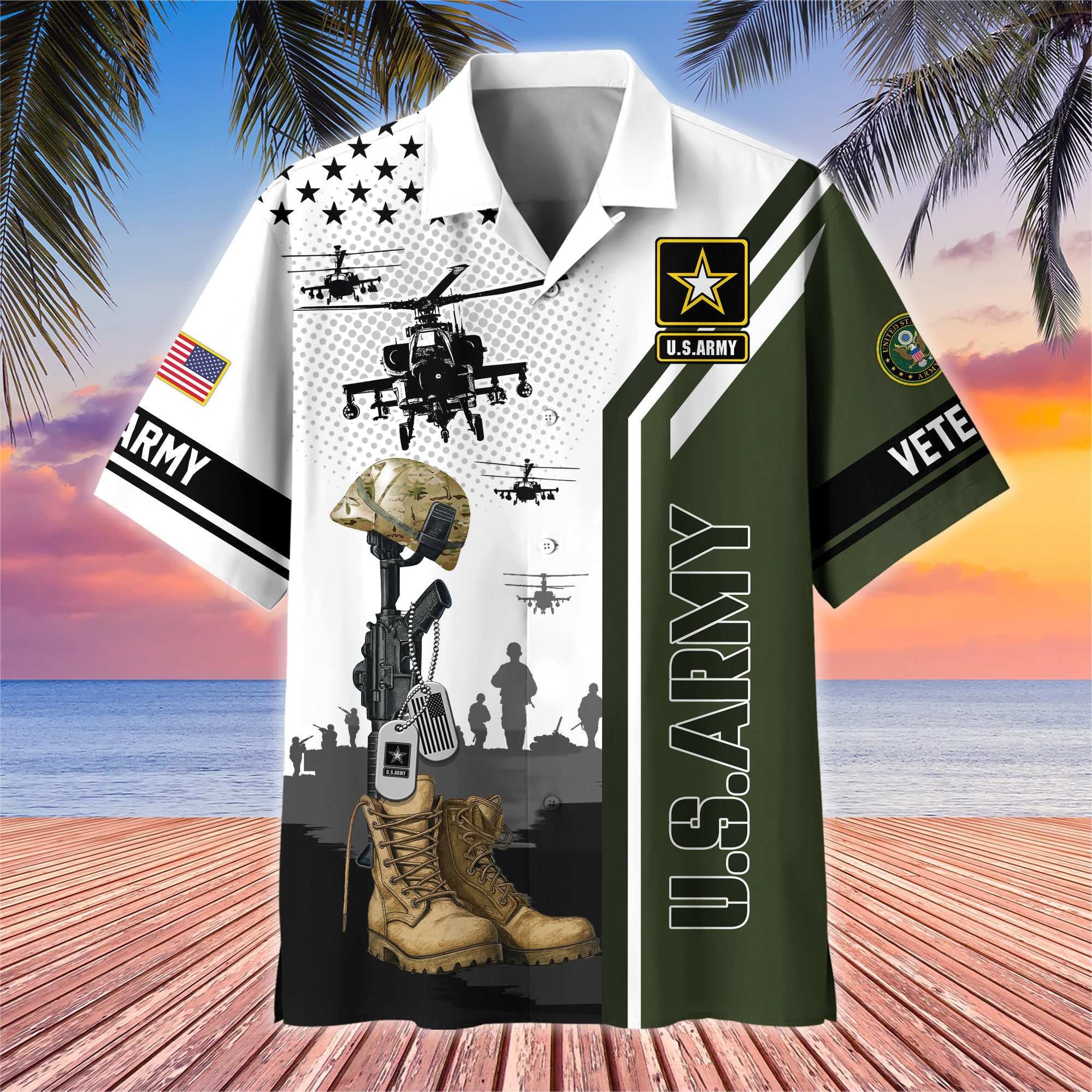 Premium US Veterans Hawaiian Shirt BPHN110711, Gifts For US Veterans, Gifts On Veterans Day.