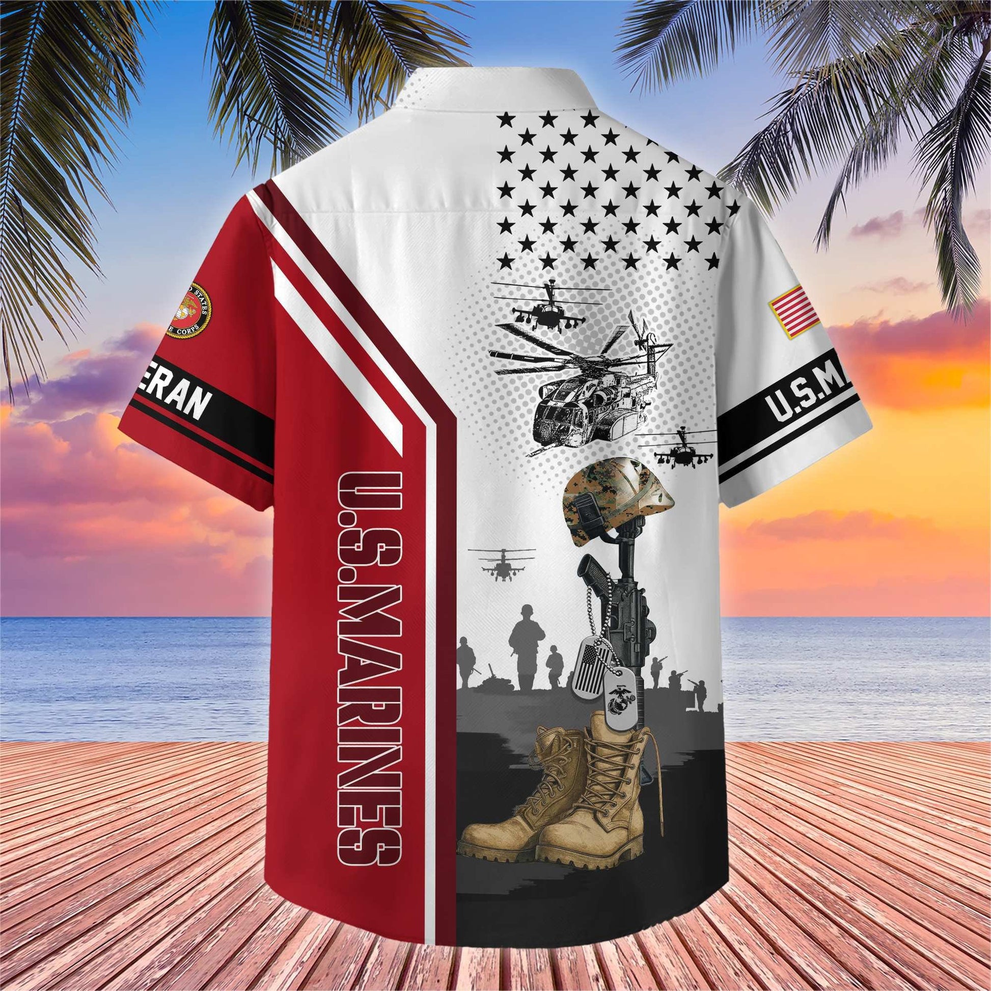 Premium US Veterans Hawaiian Shirt BPHN110711, Gifts For US Veterans, Gifts On Veterans Day.
