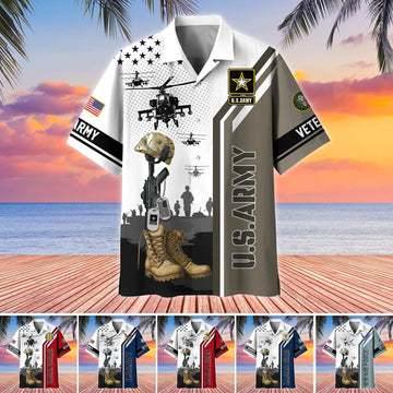 Premium US Veterans Hawaiian Shirt BPHN110711, Gifts For US Veterans, Gifts On Veterans Day.