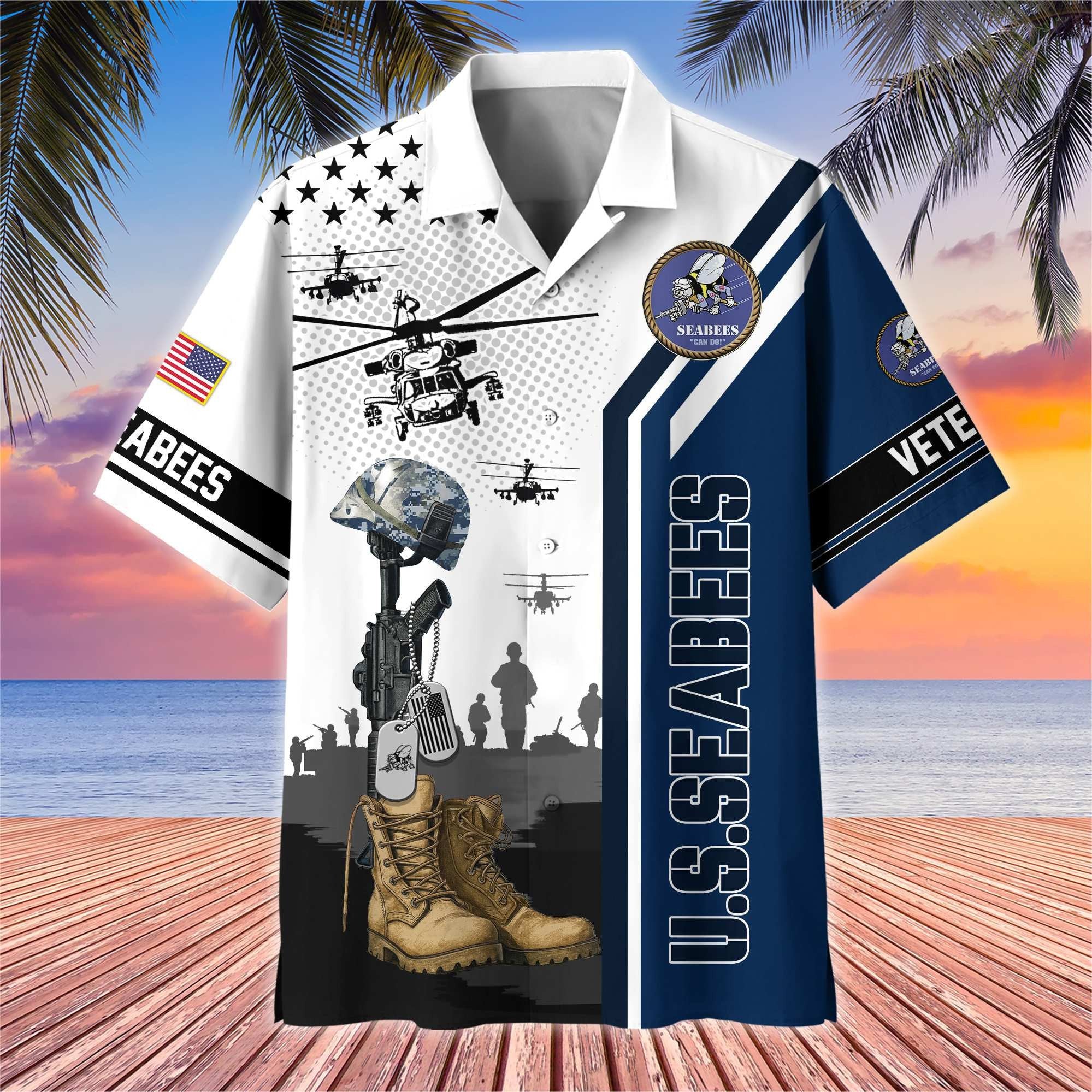 Premium US Veterans Hawaiian Shirt BPHN110711, Gifts For US Veterans, Gifts On Veterans Day.