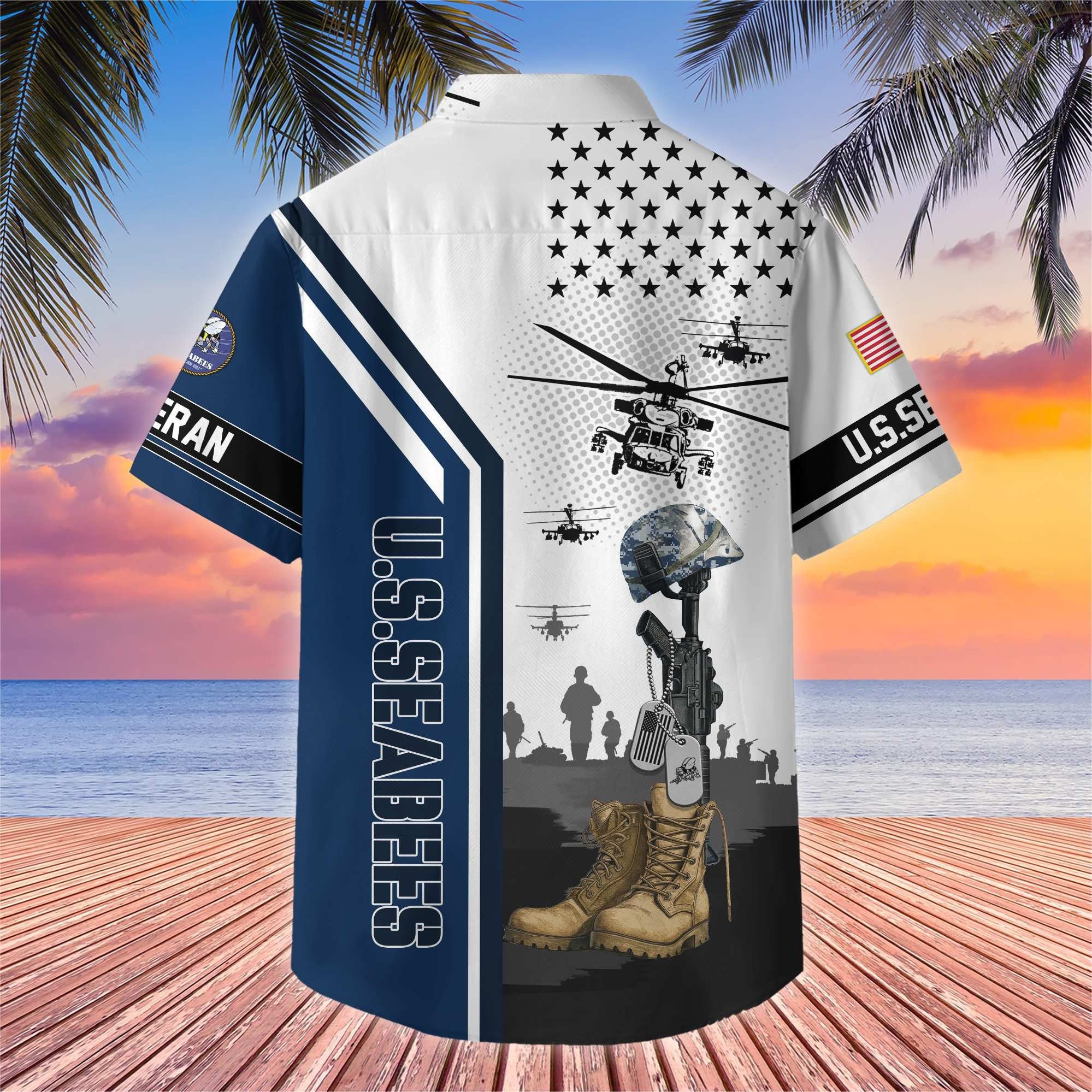 Premium US Veterans Hawaiian Shirt BPHN110711, Gifts For US Veterans, Gifts On Veterans Day.
