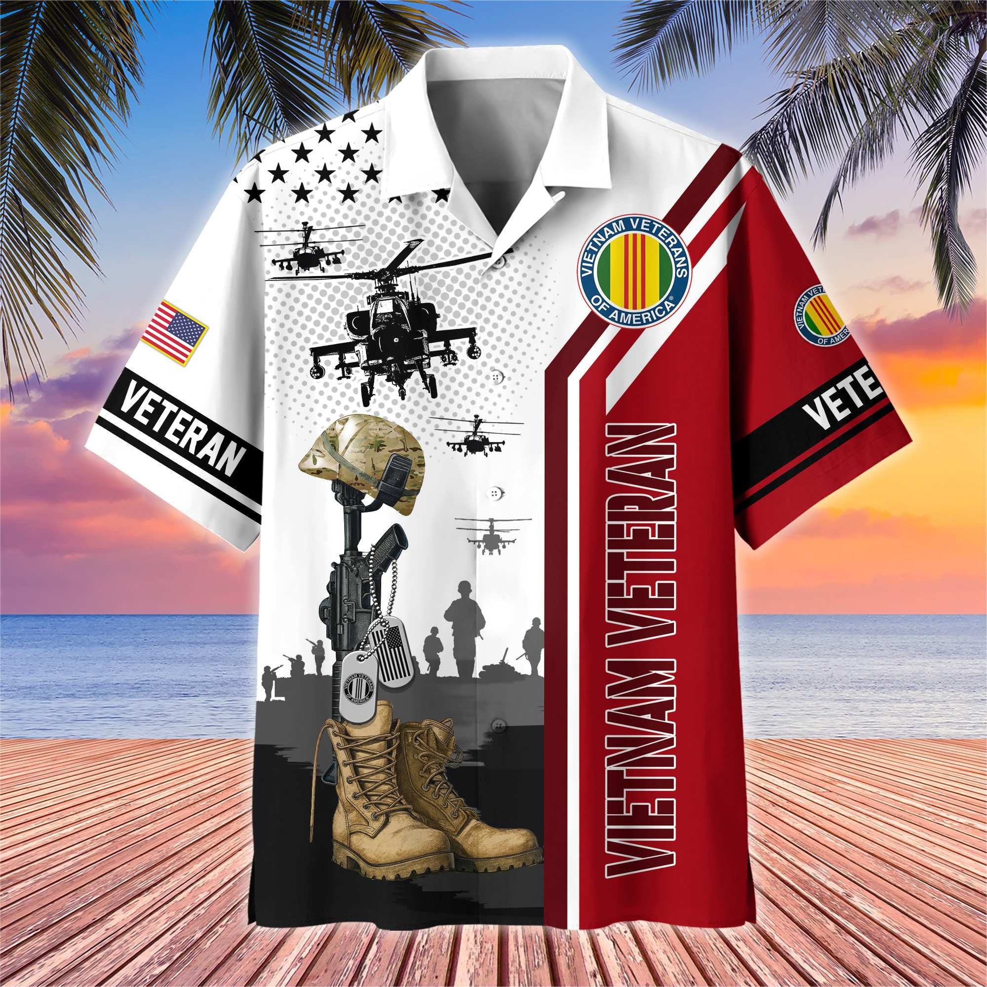 Premium US Veterans Hawaiian Shirt BPHN110711, Gifts For US Veterans, Gifts On Veterans Day.