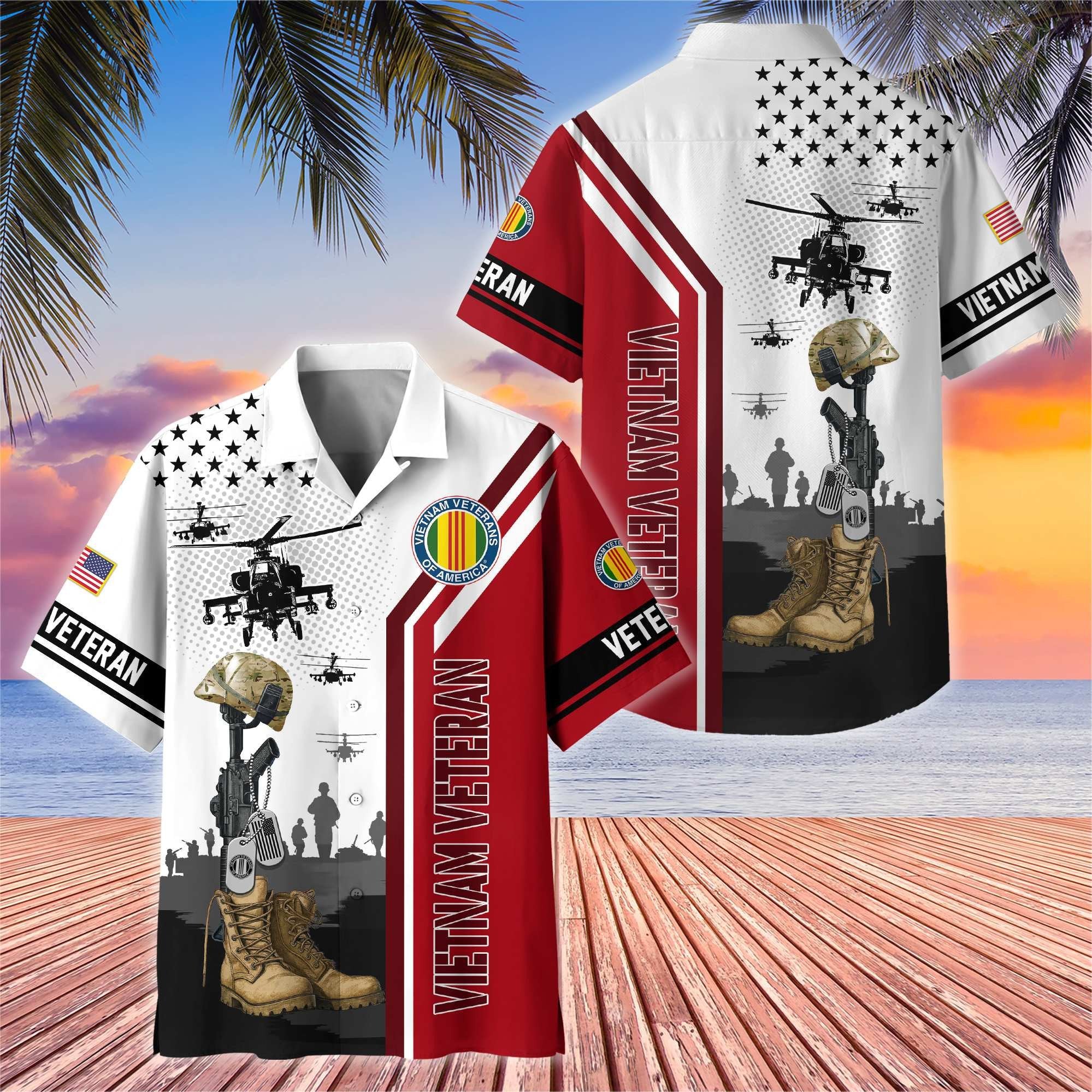 Premium US Veterans Hawaiian Shirt BPHN110711, Gifts For US Veterans, Gifts On Veterans Day.