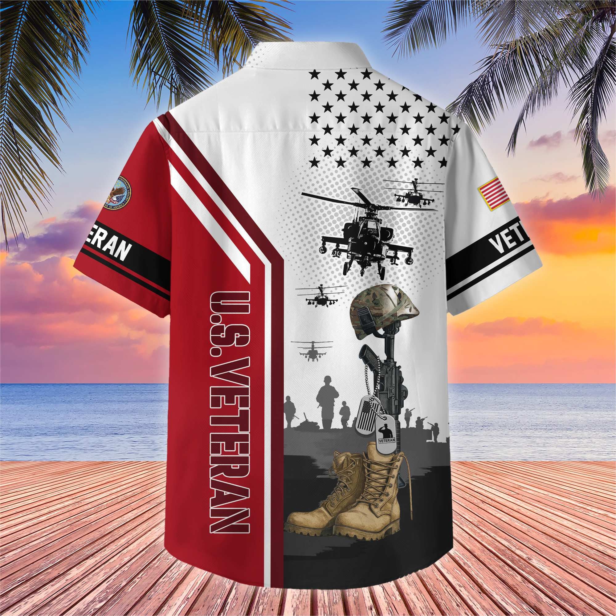 Premium US Veterans Hawaiian Shirt BPHN110711, Gifts For US Veterans, Gifts On Veterans Day.