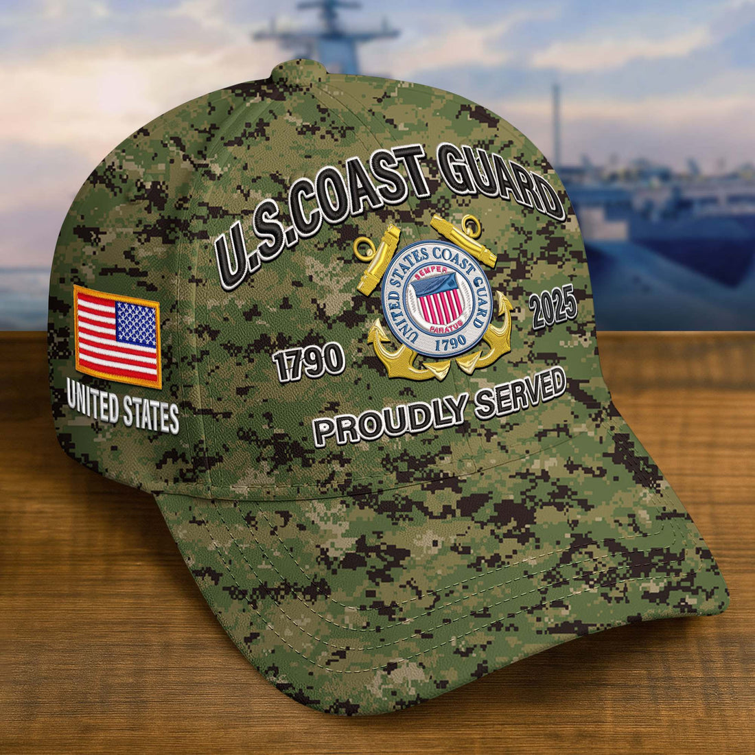 Premium Custom USCG Embroidered Hat VPVC308209, Gifts For Coast Guard Veteran, Gifts On Father's Day, Veterans Day.