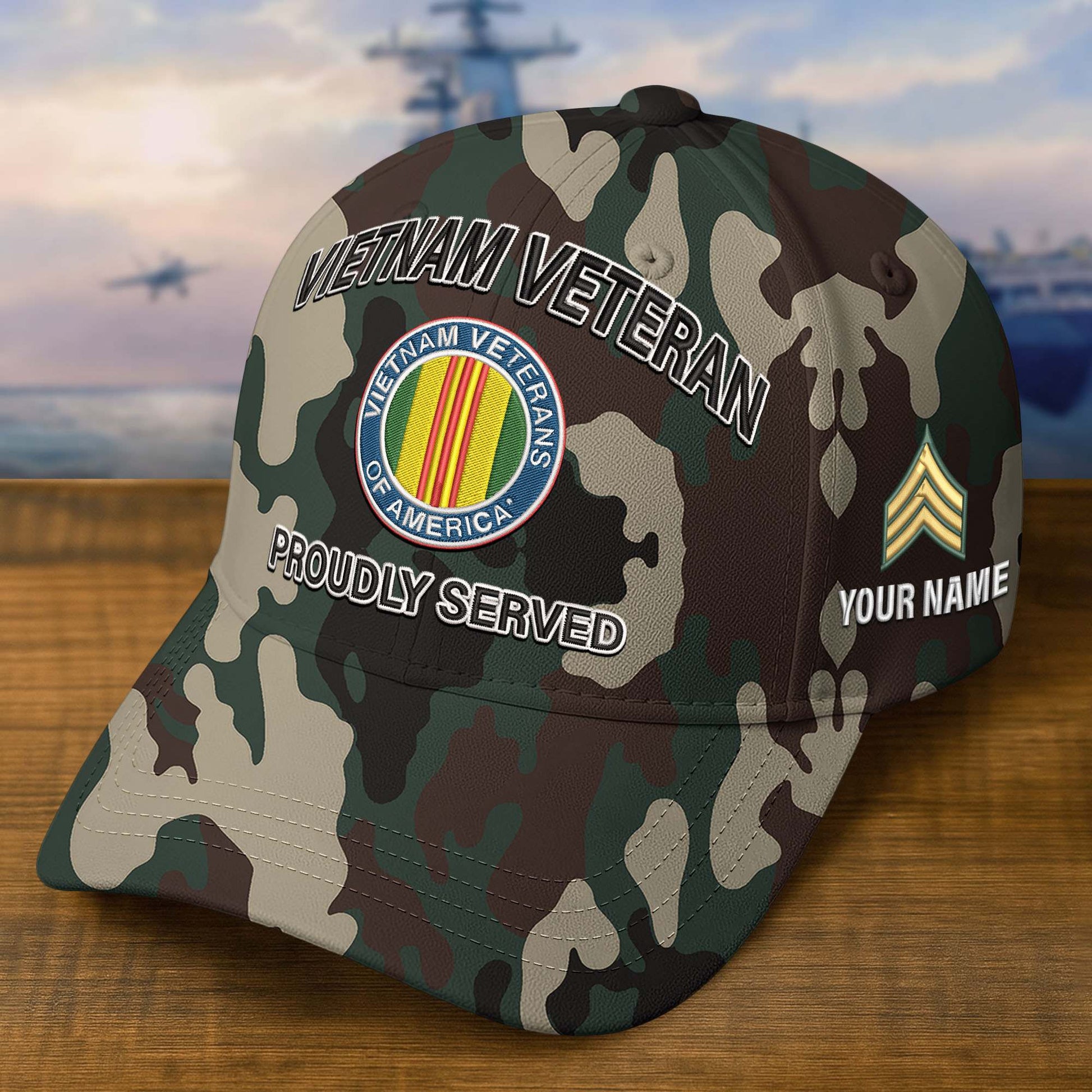 Premium Custom Vietnam Veteran Embroidered Hat VPVC308211, Gifts For Vietnam Veteran, Gifts On Father's Day, Veterans Day.
