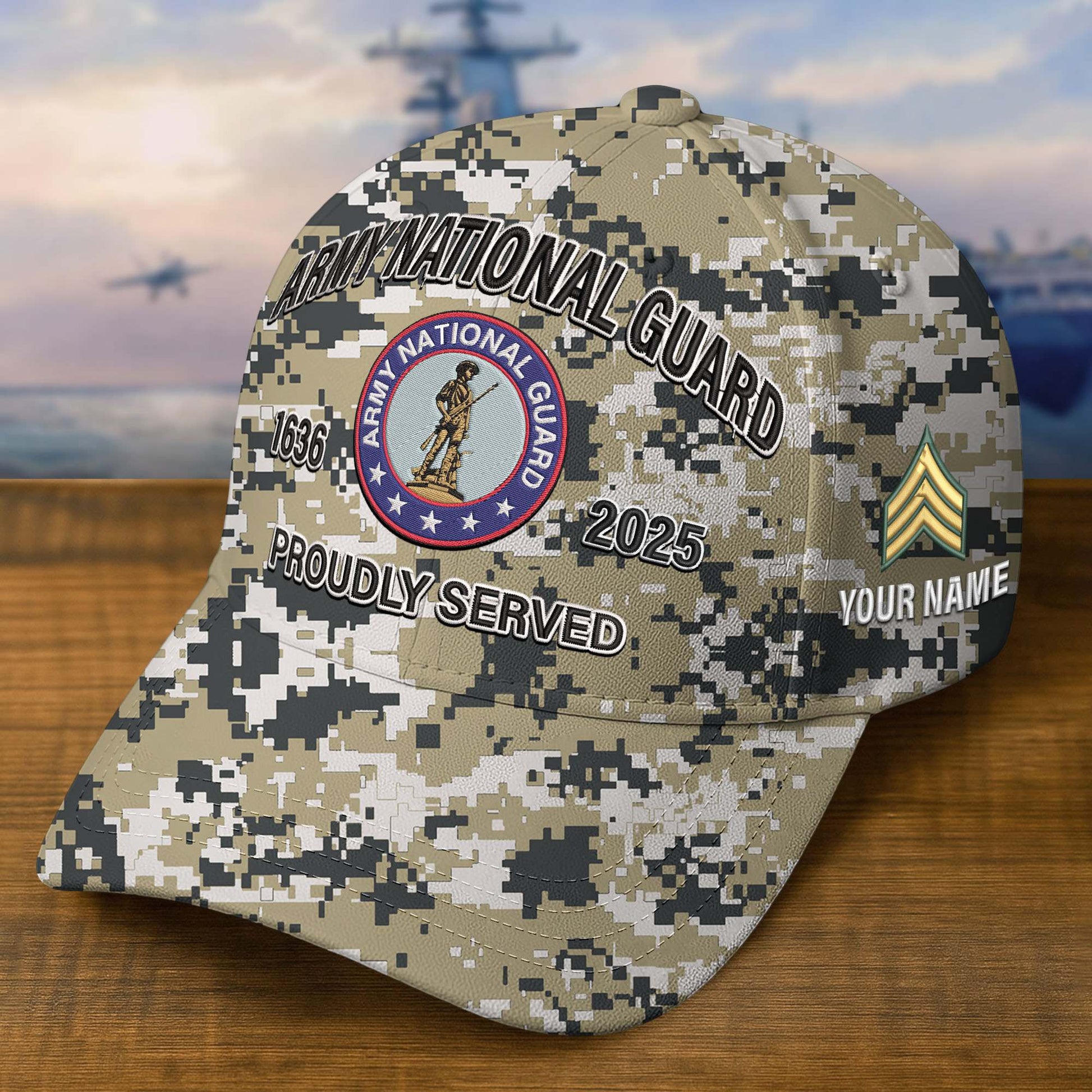Premium Custom Army National Guard Embroidered Hat VPVC308212, Gifts For Army National Guard Veteran, Gifts On Father's Day, Veterans Day.