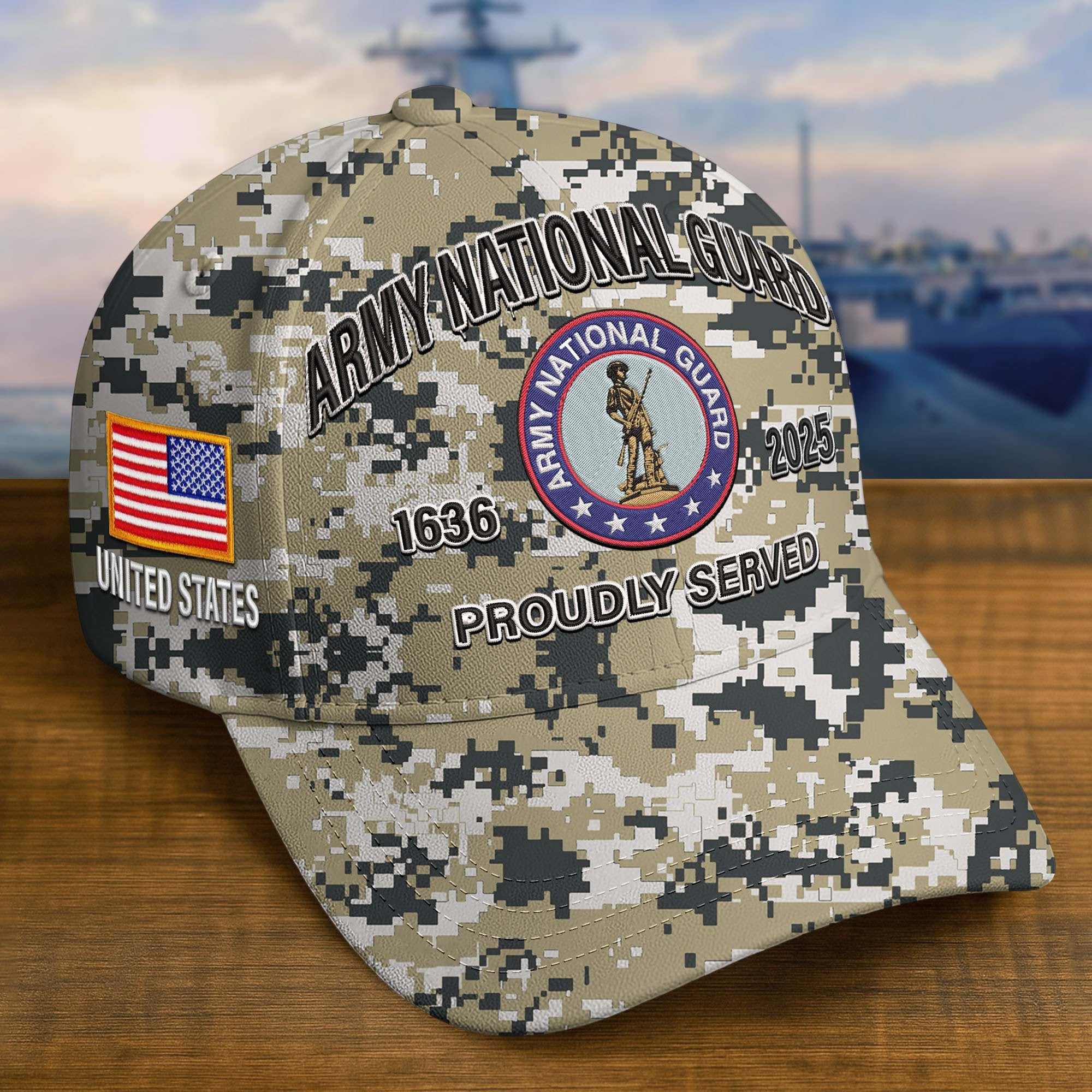 Premium Custom Army National Guard Embroidered Hat VPVC308212, Gifts For Army National Guard Veteran, Gifts On Father's Day, Veterans Day.