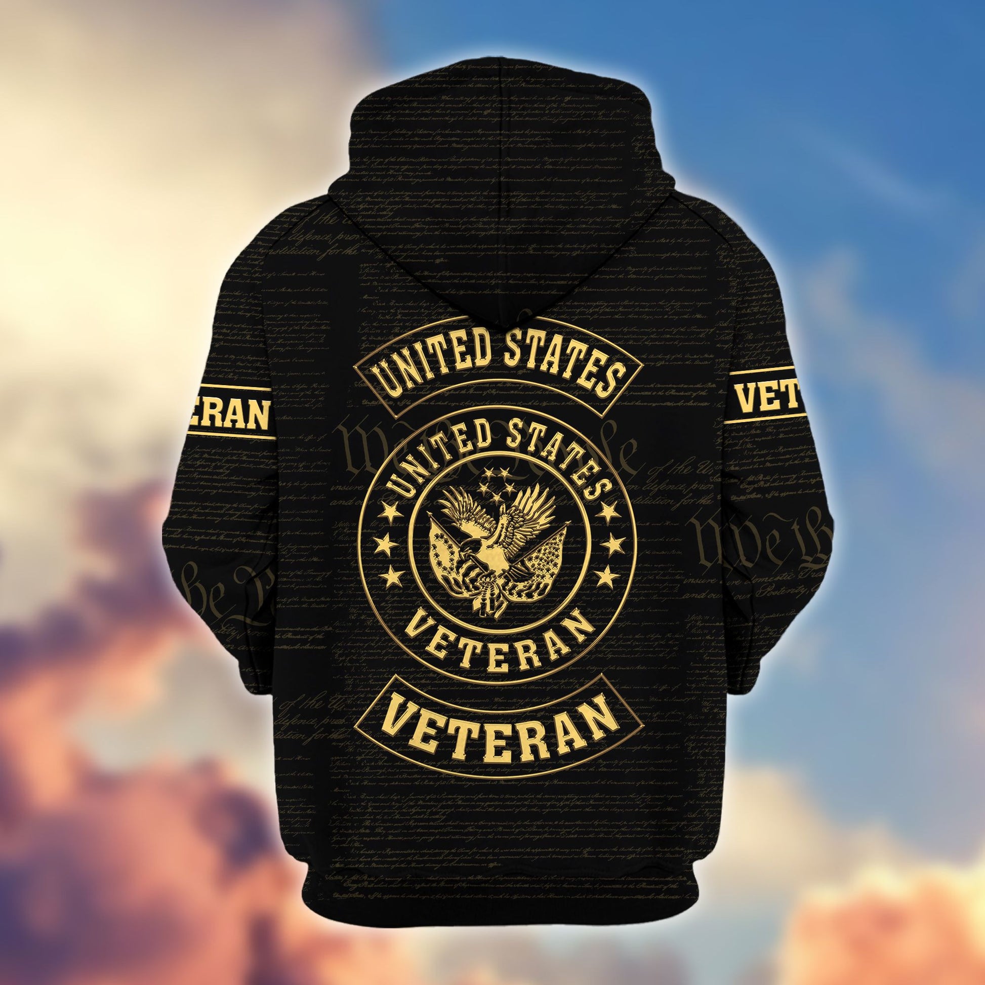 Premium Custom US Veteran Zip Hoodie VPVC607207, Gifts For US Veteran, Gifts On Father's Day, Veterans Day.