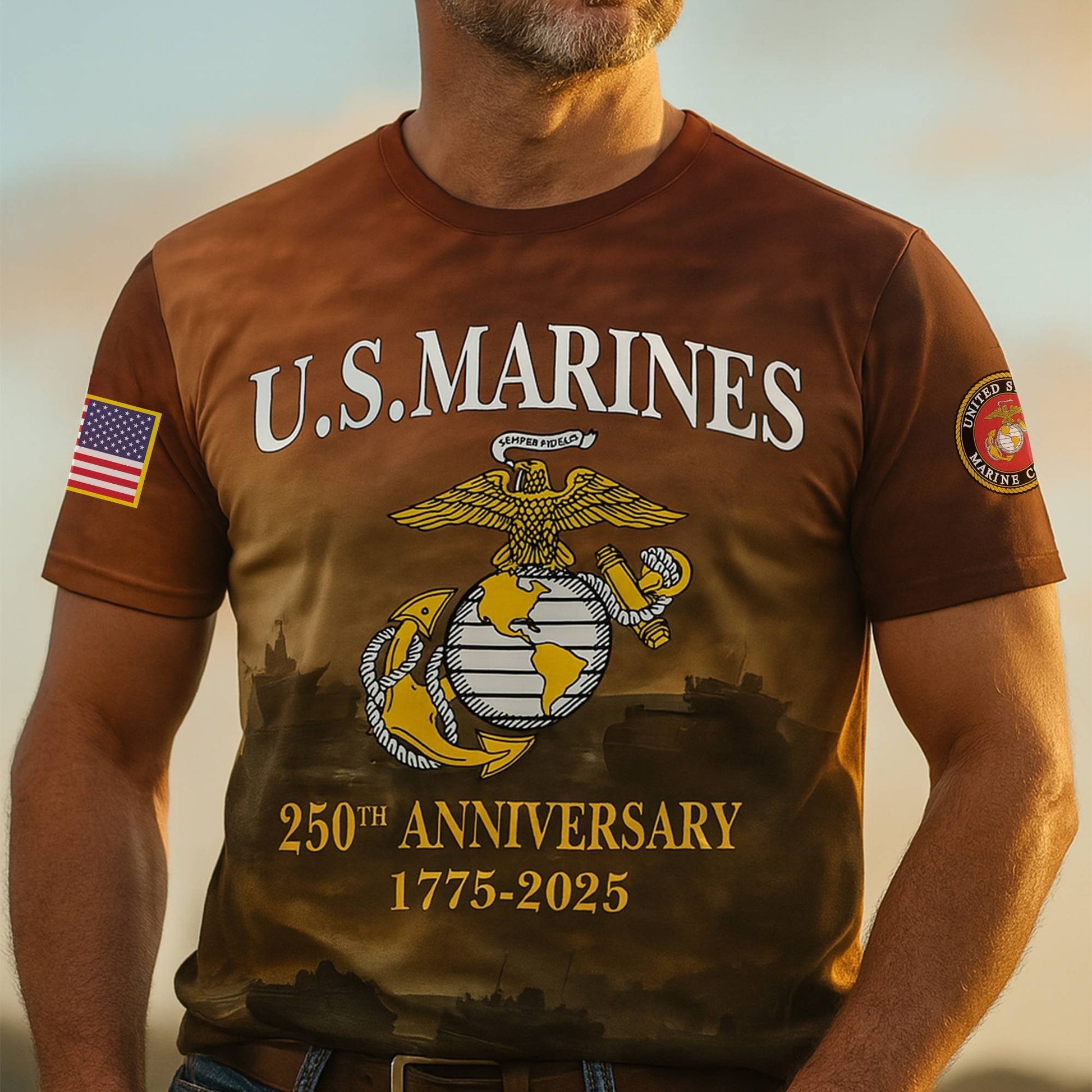 Premium 250th Anniversary Marine T-Shirt CPVC300704