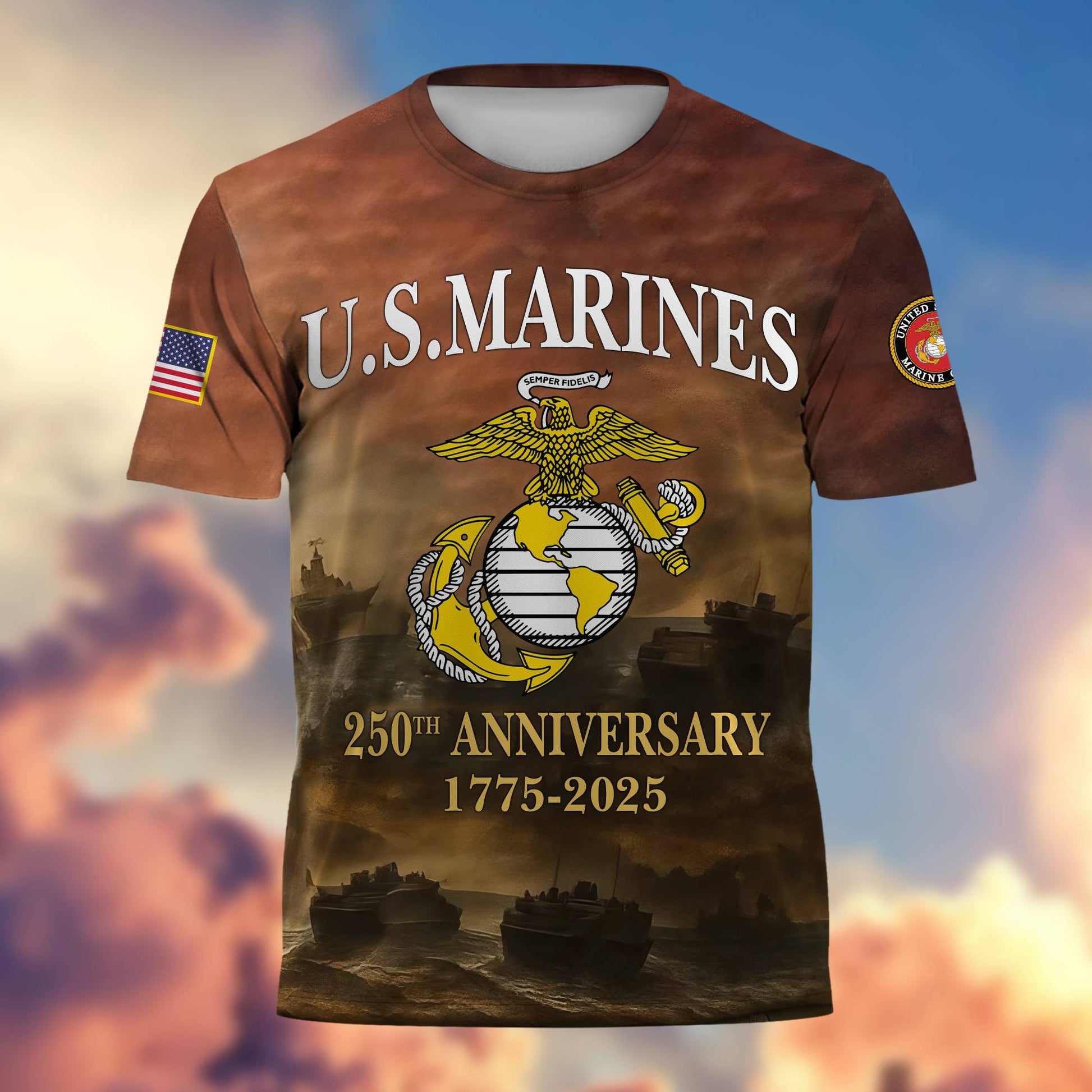 Premium 250th Anniversary Marine T-Shirt CPVC300704