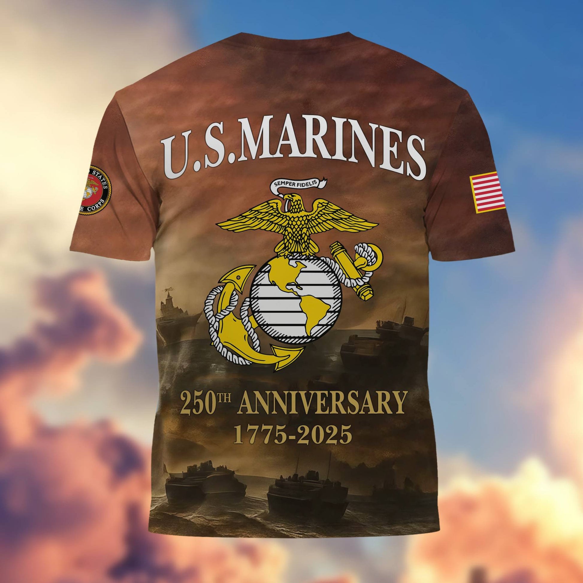 Premium 250th Anniversary Marine T-Shirt CPVC300704