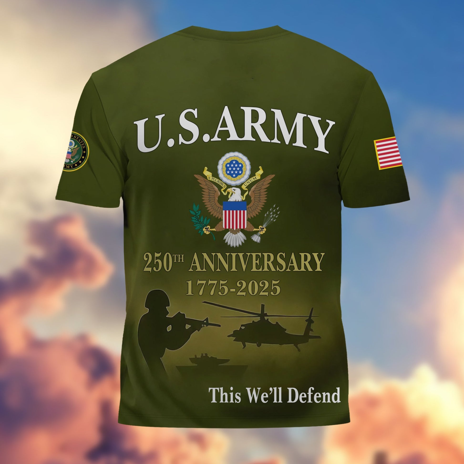 Premium 250th Anniversary Of The Army T-Shirt CPVC300702