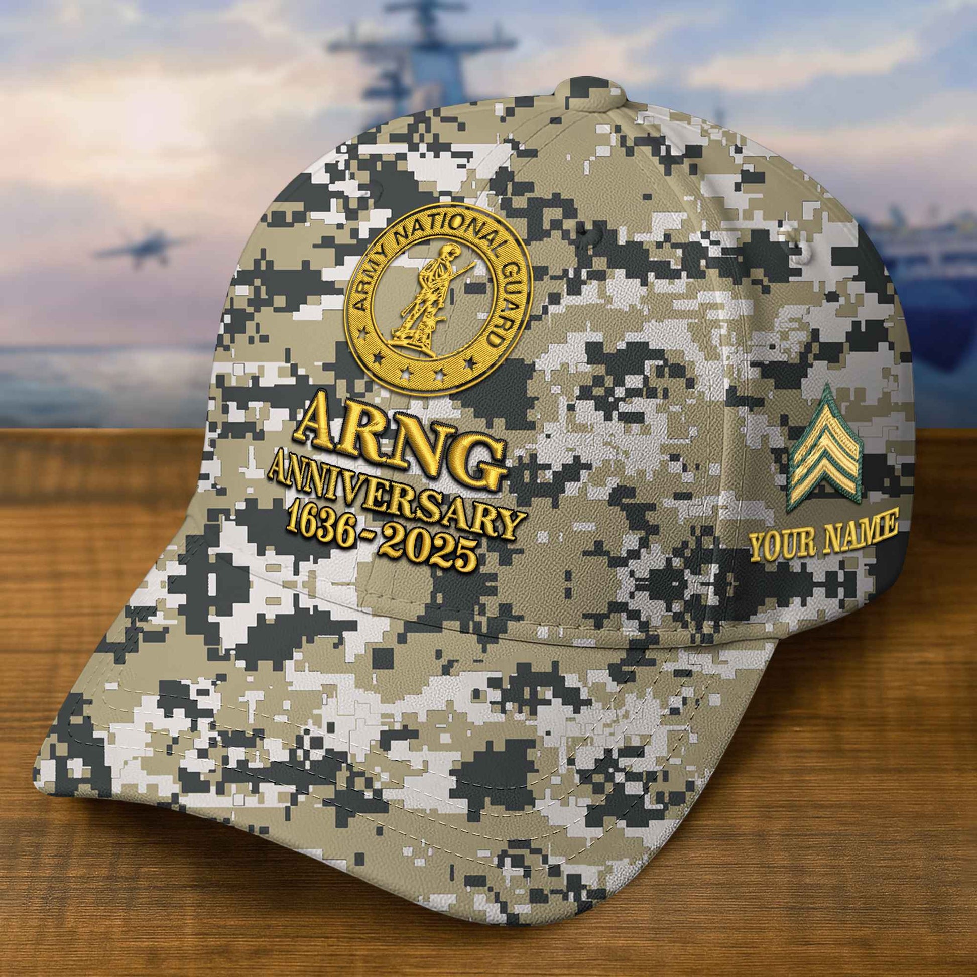 Premium Custom Army National Guard Embroidered Hat VPVC308312, Gifts For Army National Guard Veteran, Gifts On Father's Day, Veterans Day.