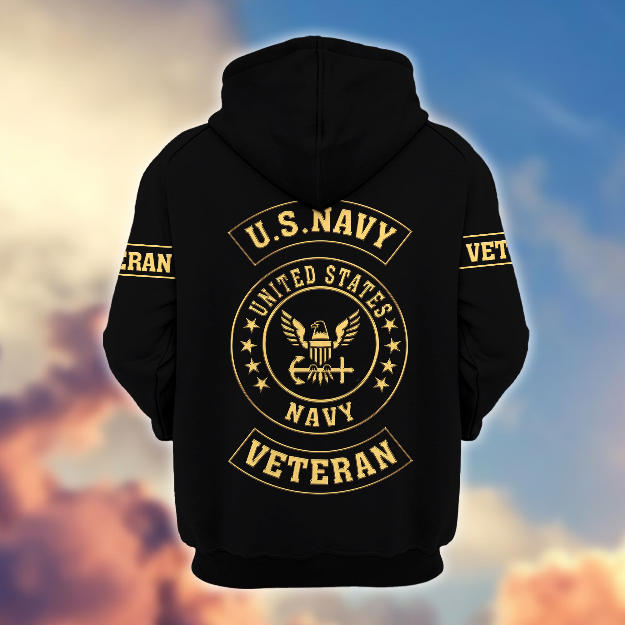 Premium Custom US Navy Zip Hoodie VPVC607502, Gifts For Navy Veteran, Gifts On Father's Day, Veterans Day.
