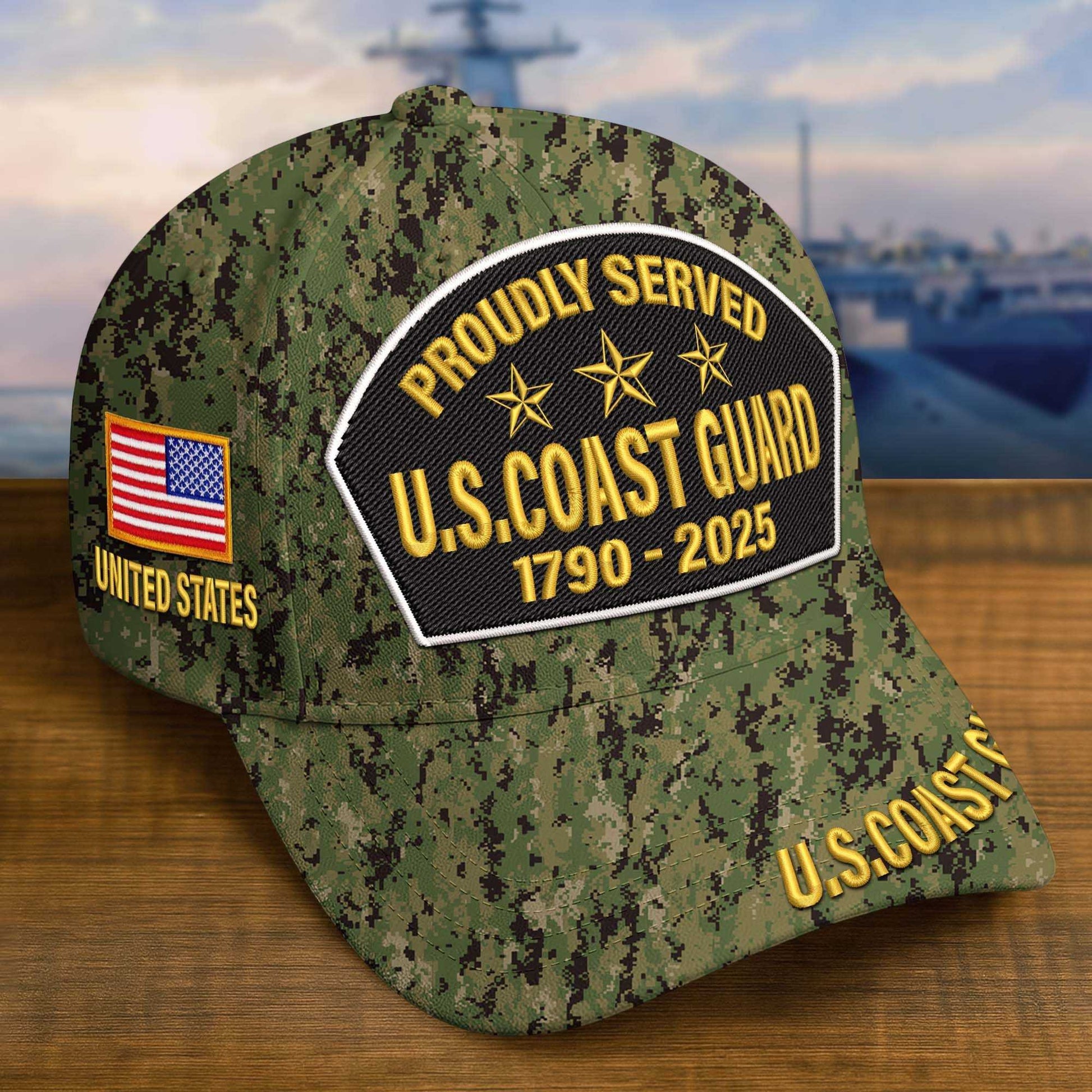 Premium Custom USCG Embroidered Hat VPVC308508, Gifts For Coast Guard Veteran, Gifts On Father's Day, Veterans Day.