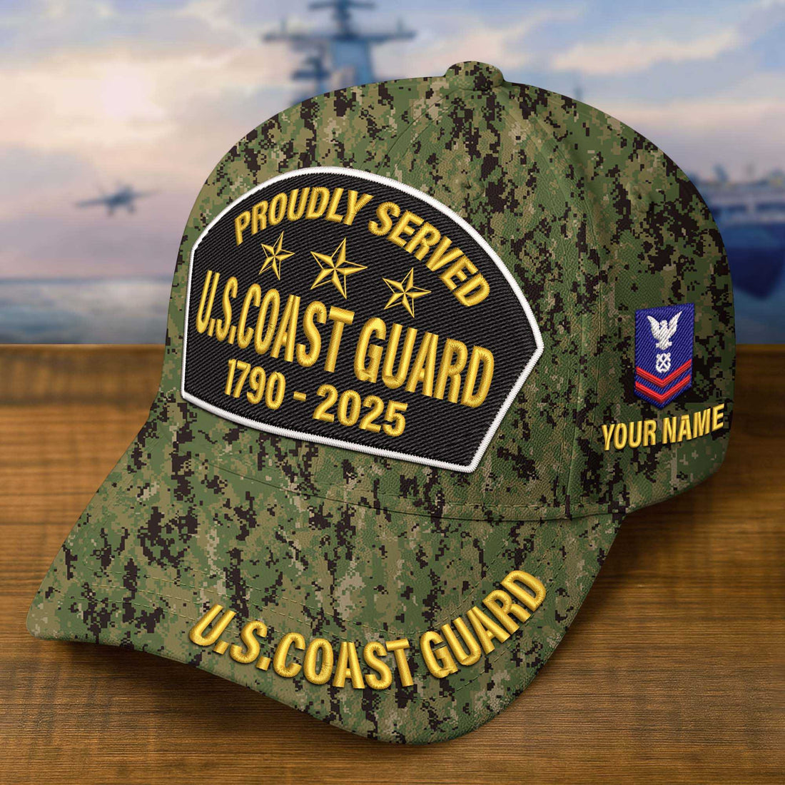 Premium Custom USCG Embroidered Hat VPVC308508, Gifts For Coast Guard Veteran, Gifts On Father's Day, Veterans Day.
