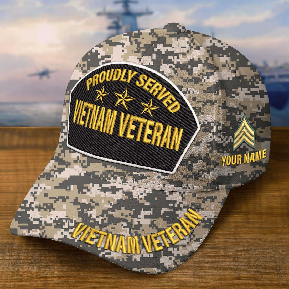 Premium Custom Vietnam Veteran Embroidered Hat VPVC308510, Gifts For Vietnam Veteran, Gifts On Father's Day, Veterans Day.