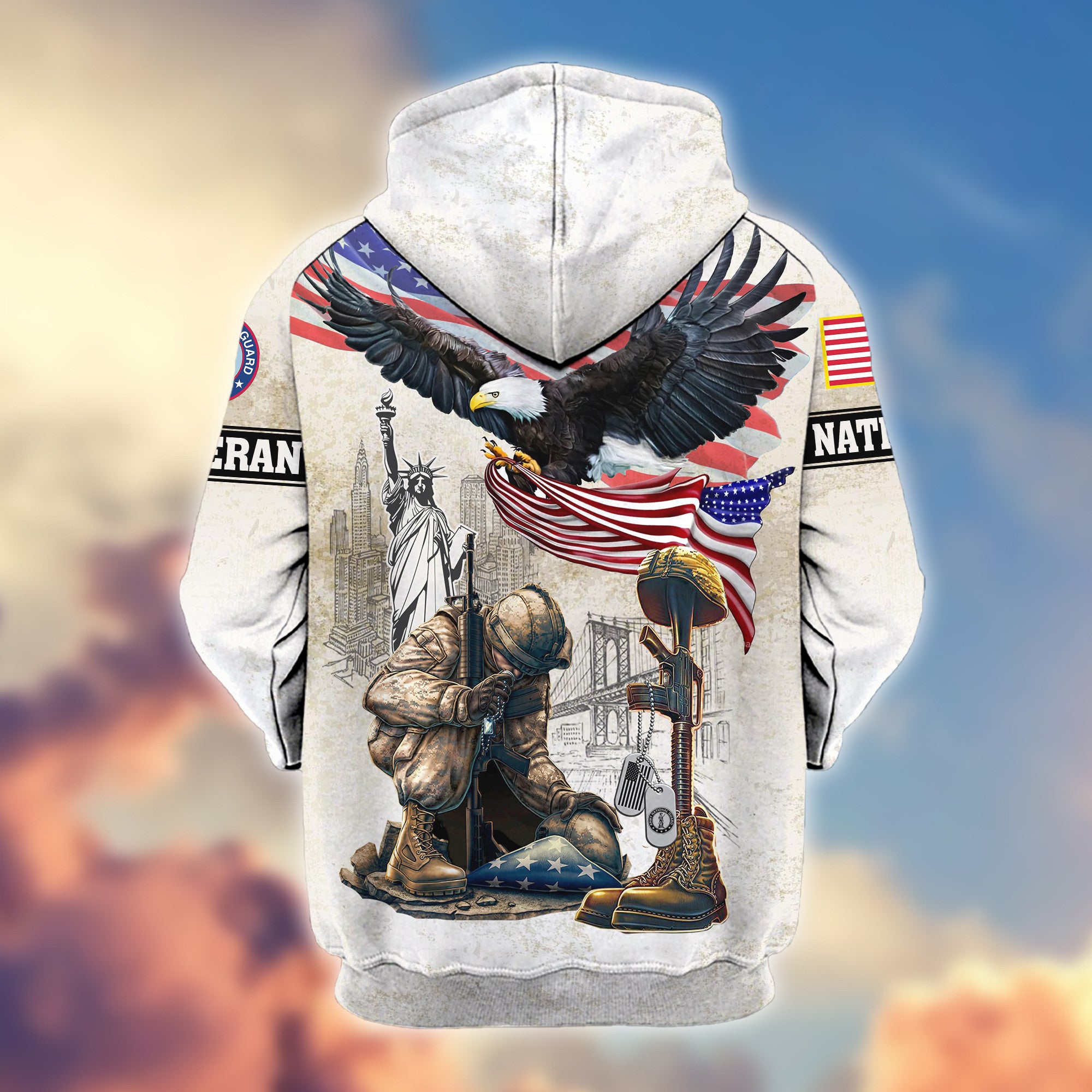 Premium US Army National Guard Zip Hoodie VPVC607708, Gifts For Army National Guard Veteran, Gifts On Father's Day, Veterans Day.
