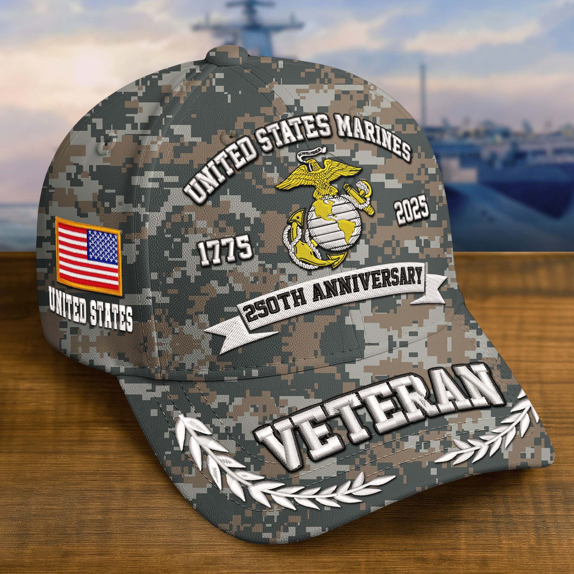 Premium 250th Anniversary Of The Army Embroidered Hats VPVC308602, Custom Name & Rank, Gifts For Army Veteran, Gifts On Father's Day, Veterans Day.