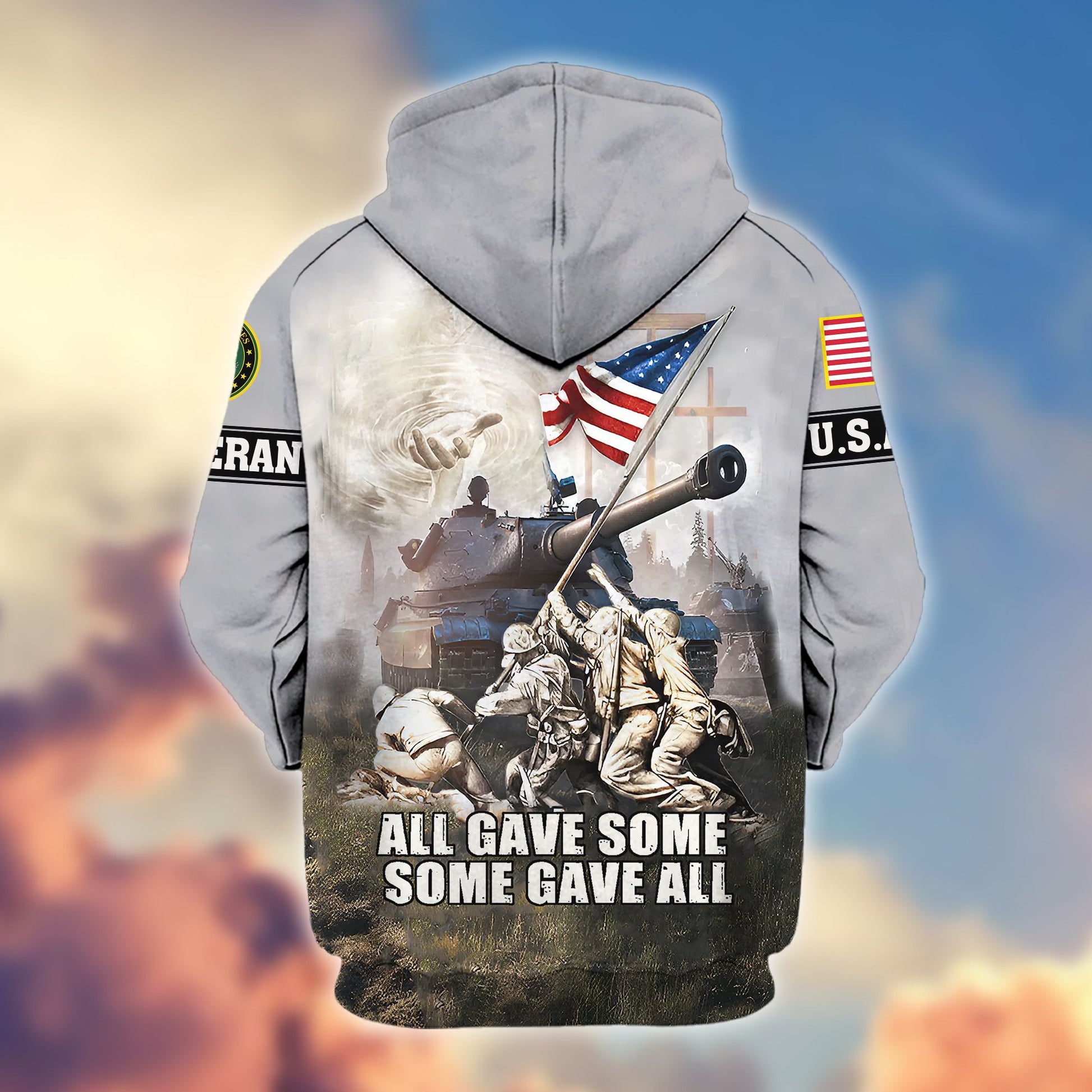 Premium US Army Zip Hoodie VPVC607801, Gifts For Army Veteran, Gifts On Father's Day, Veterans Day.