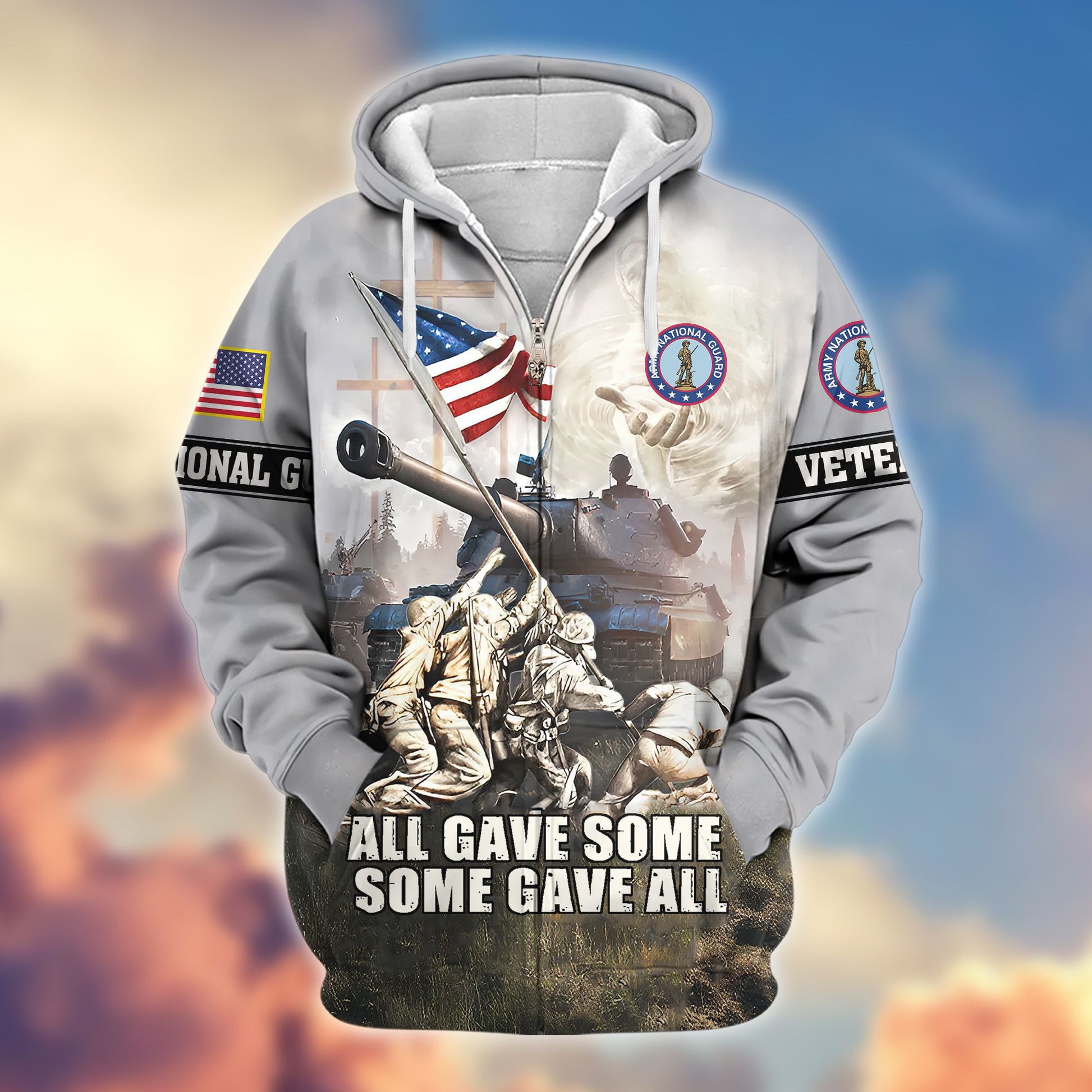 Premium US Army National Guard Zip Hoodie VPVC607808, Gifts For Army National Guard Veteran, Gifts On Father's Day, Veterans Day.