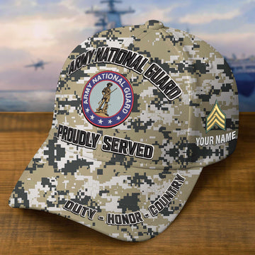Premium Custom Army National Guard Embroidered Hat VPVC308712, Gifts For Army National Guard Veteran, Gifts On Father's Day, Veterans Day.
