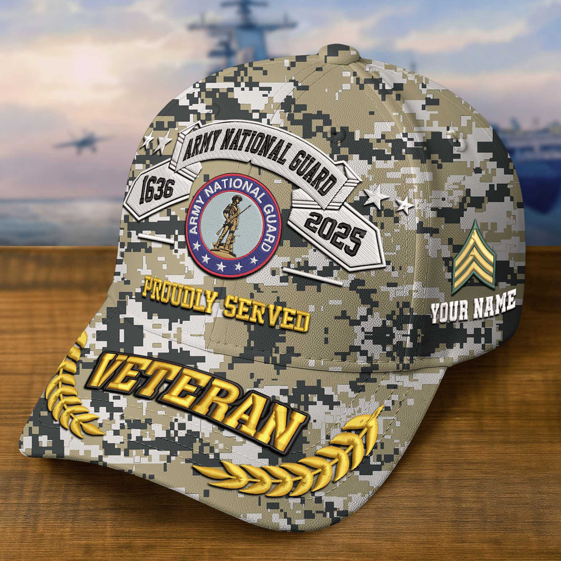 Premium Custom Army National Guard Embroidered Hat VPVC308812, Gifts For Army National Guard Veteran, Gifts On Father's Day, Veterans Day.