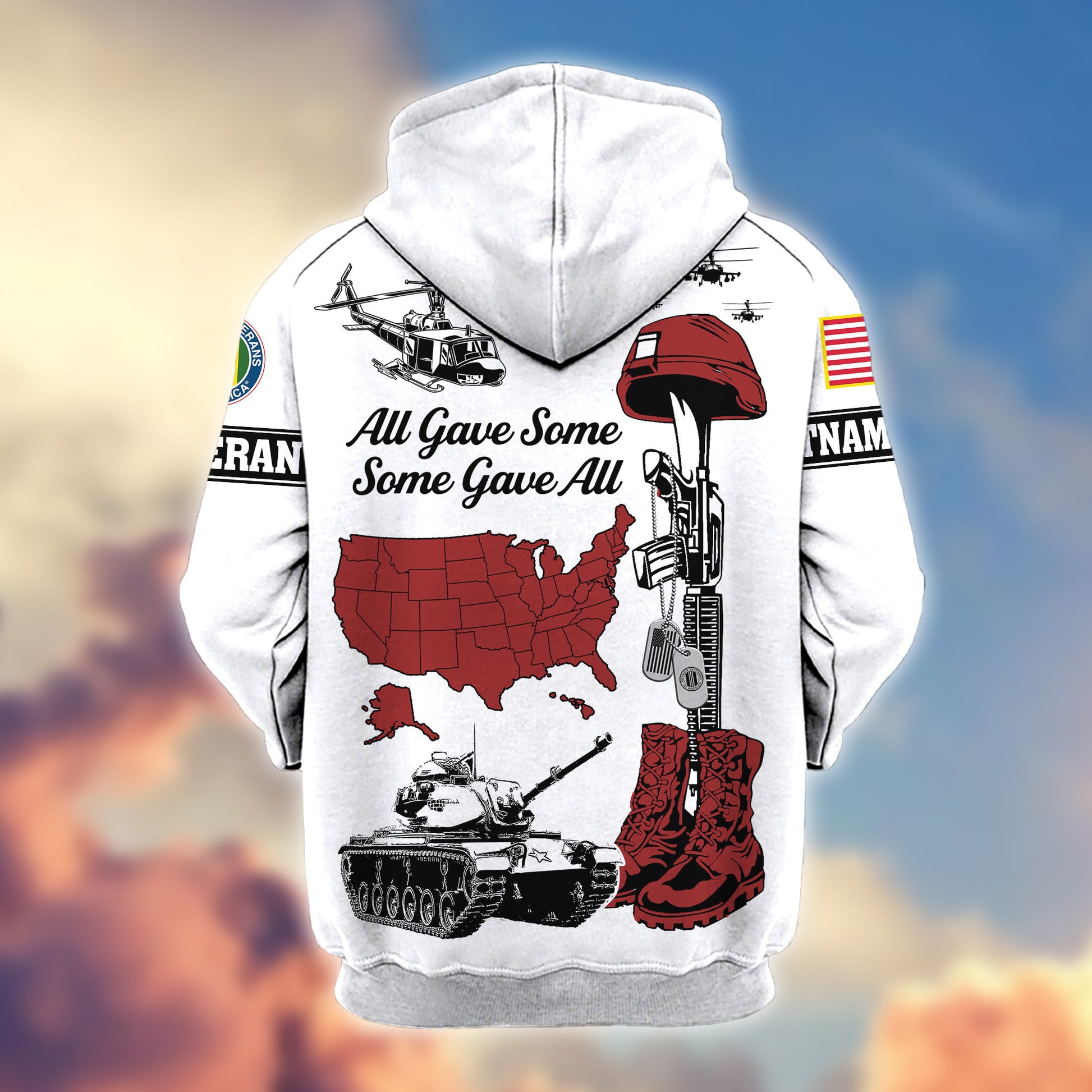 Premium Vietnam Veteran Zip Hoodie VPVC607906, Gifts For Vietnam Veteran, Gifts On Father's Day, Veterans Day.