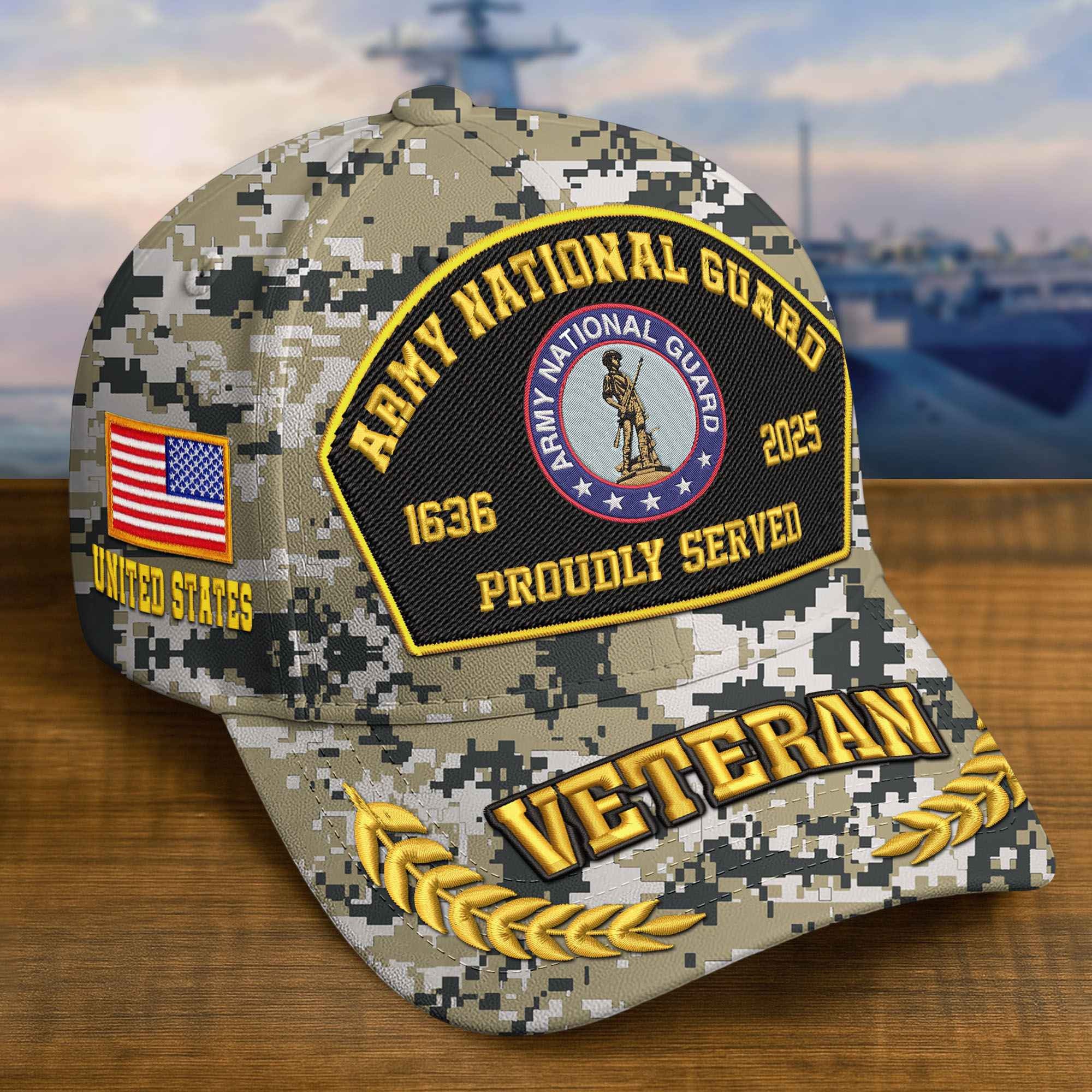 Premium Custom Army National Guard Embroidered Hat VPVC308912, Gifts For Army National Guard Veteran, Gifts On Father's Day, Veterans Day.