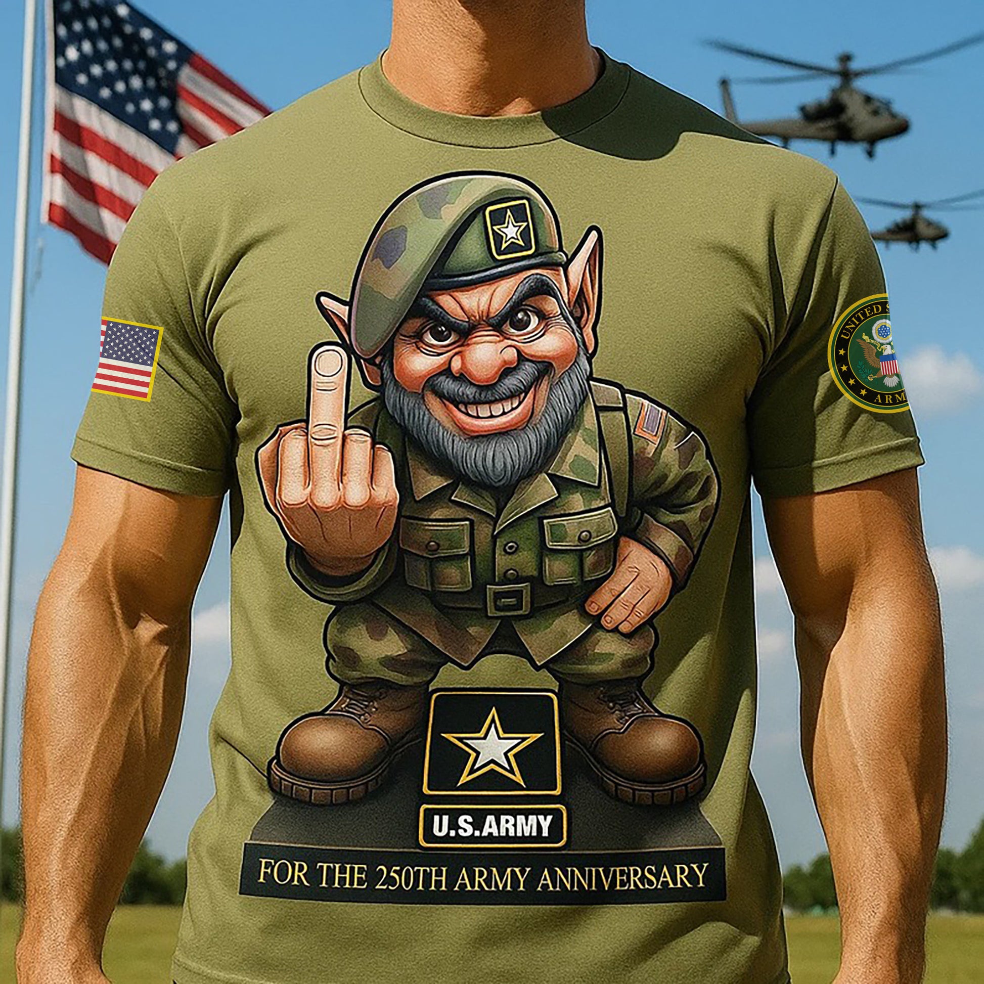 Premium 250th Anniversary Of The Army T-Shirt VPVC930002, Gifts For Army Veteran, Gifts On Father's Day, Veterans Day.