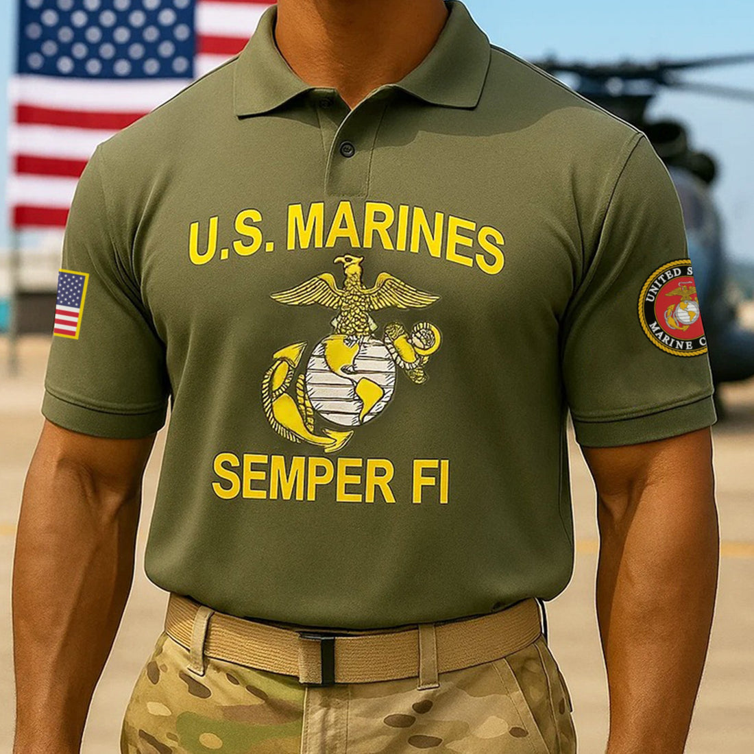 Premium USMC T-Shirt VPVC930044, 250th Anniversary Marine Corps Shirt, Gifts For Marine Veteran, Gifts On Father's Day, Veterans Day.