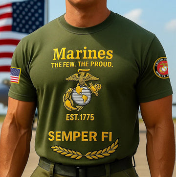 Premium USMC T-Shirt VPVC930046, 250th Anniversary Marine Corps Shirt, Gifts For Marine Veteran, Gifts On Father's Day, Veterans Day.