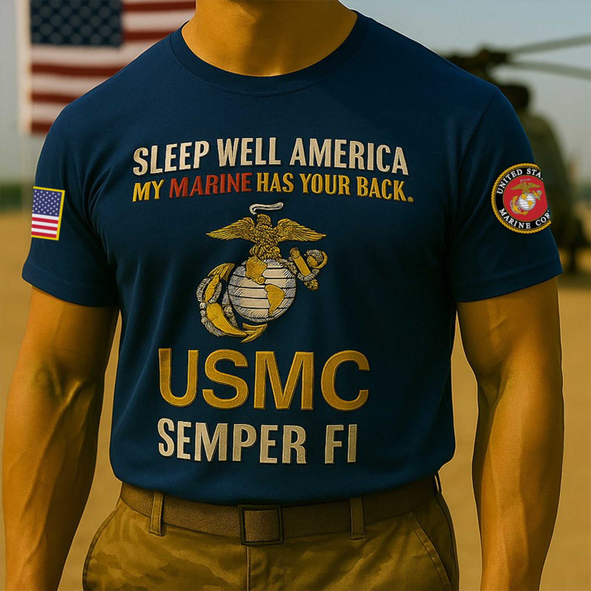Premium USMC T-Shirt VPVC930051, 250th Anniversary Marine Corps Shirt, Gifts For Marine Veteran, Gifts On Father's Day, Veterans Day.