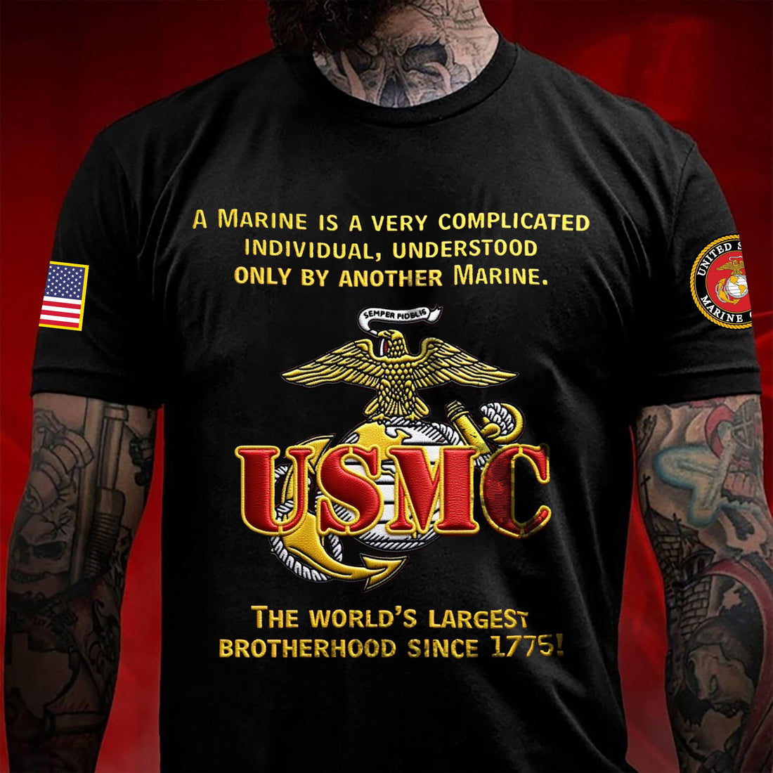Premium USMC T-Shirt VPVC930059, 250th Anniversary Marine Corps Shirt, Gifts For Marine Veteran, Gifts On Father's Day, Veterans Day.