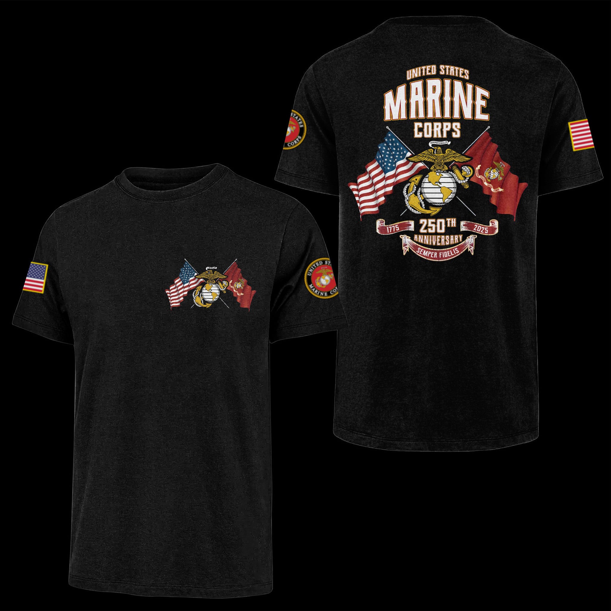 Premium USMC T-Shirt VPVC930061, 250th Anniversary Marine Corps Shirt, Gifts For Marine Veteran, Gifts On Father's Day, Veterans Day.