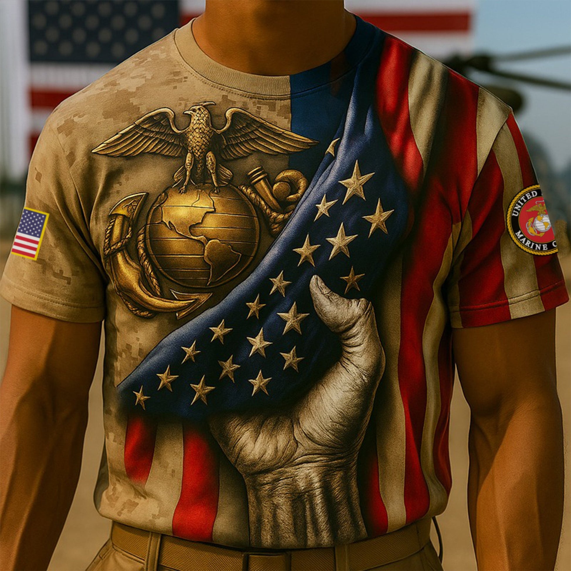 Premium USMC T-Shirt VPVC930063, 250th Anniversary Marine Corps Shirt, Gifts For Marine Veteran, Gifts On Father's Day, Veterans Day.