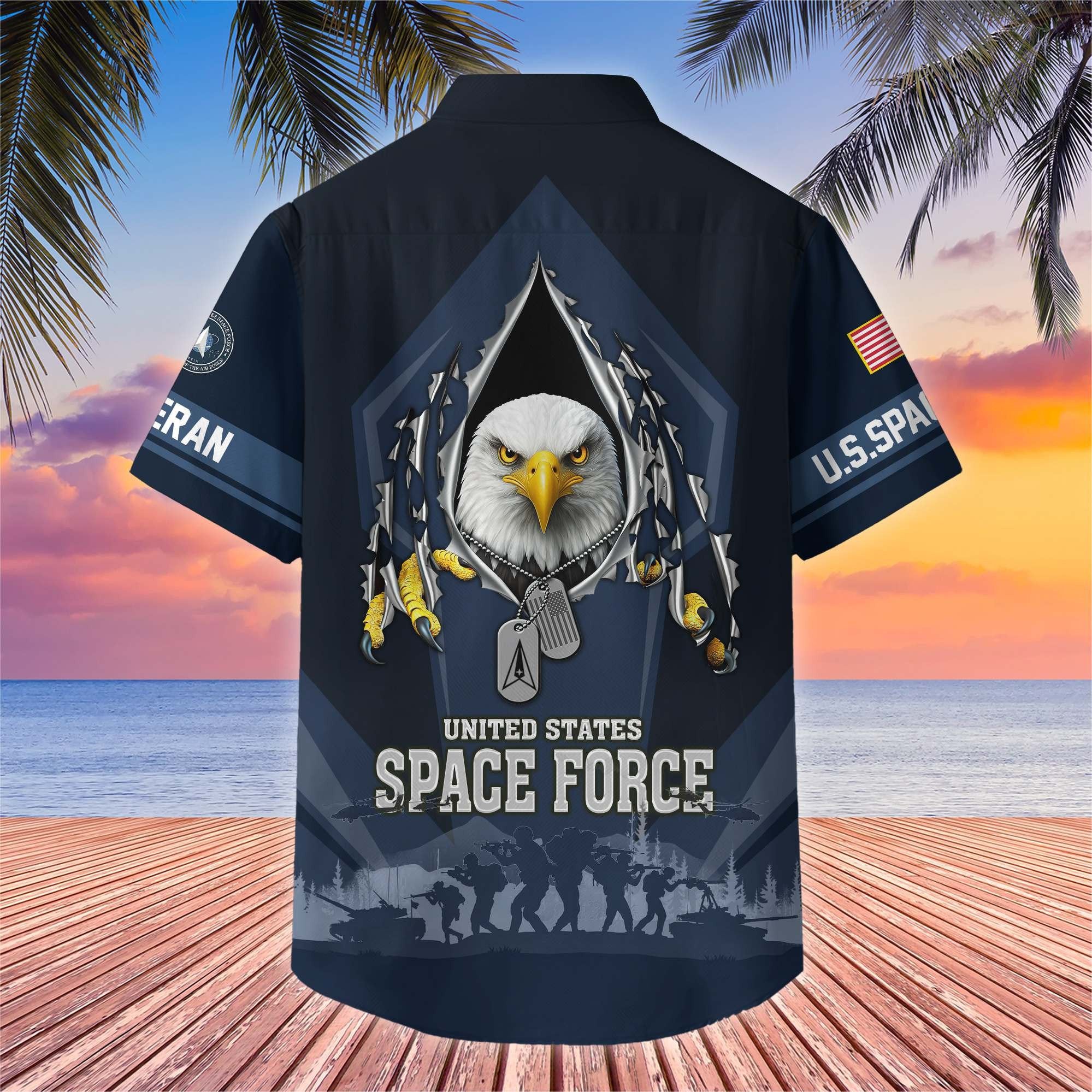 Premium US Veterans Hawaiian Shirt BPHN180711, Gifts For US Veterans, Gifts On Veterans Day.