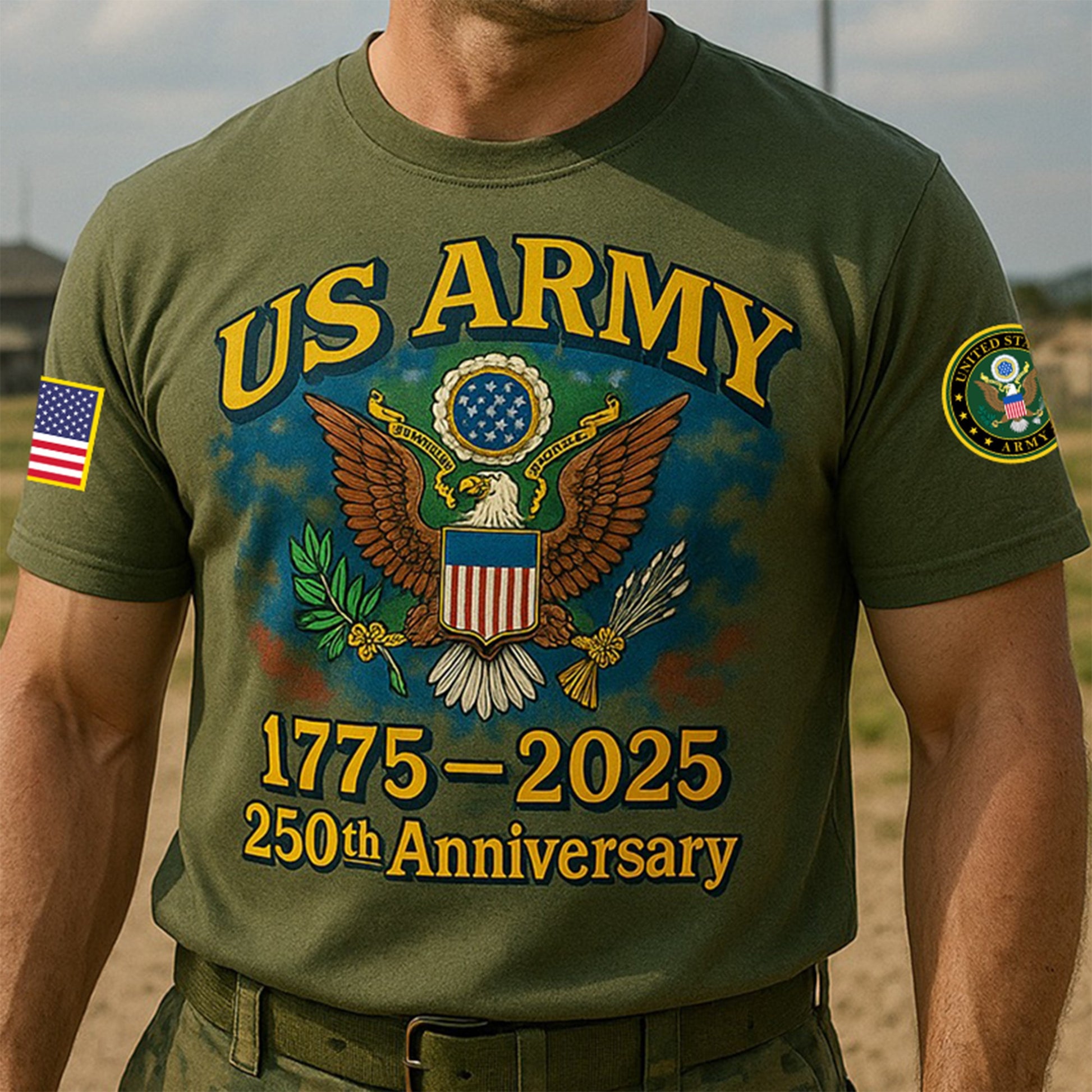 Premium 250th Anniversary Of The Army T-Shirt VPVC930092, Gifts For Army Veteran, Gifts On Father's Day, Veterans Day.
