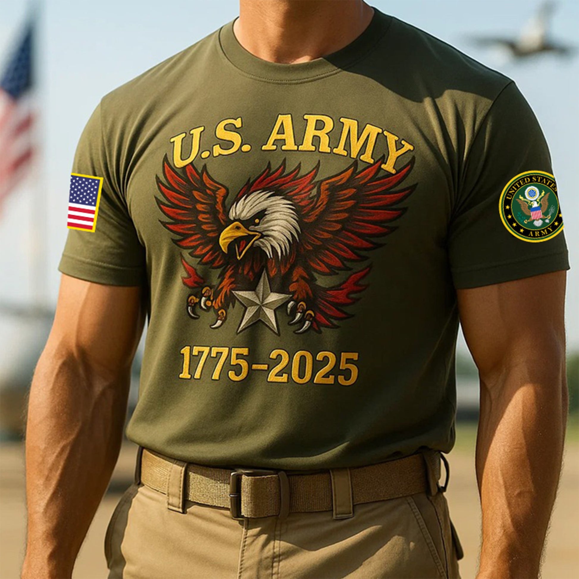 Premium 250th Anniversary Of The Army T-Shirt VPVC930097, Gifts For Army Veteran, Gifts On Father's Day, Veterans Day.