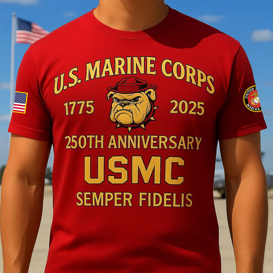 Premium USMC T-Shirt VPVC930125, 250th Anniversary Marine Corps Shirt, Gifts For Marine Veteran, Gifts On Father's Day, Veterans Day.