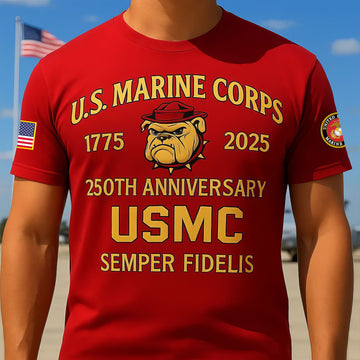 Premium USMC T-Shirt VPVC930125, 250th Anniversary Marine Corps Shirt, Gifts For Marine Veteran, Gifts On Father's Day, Veterans Day.