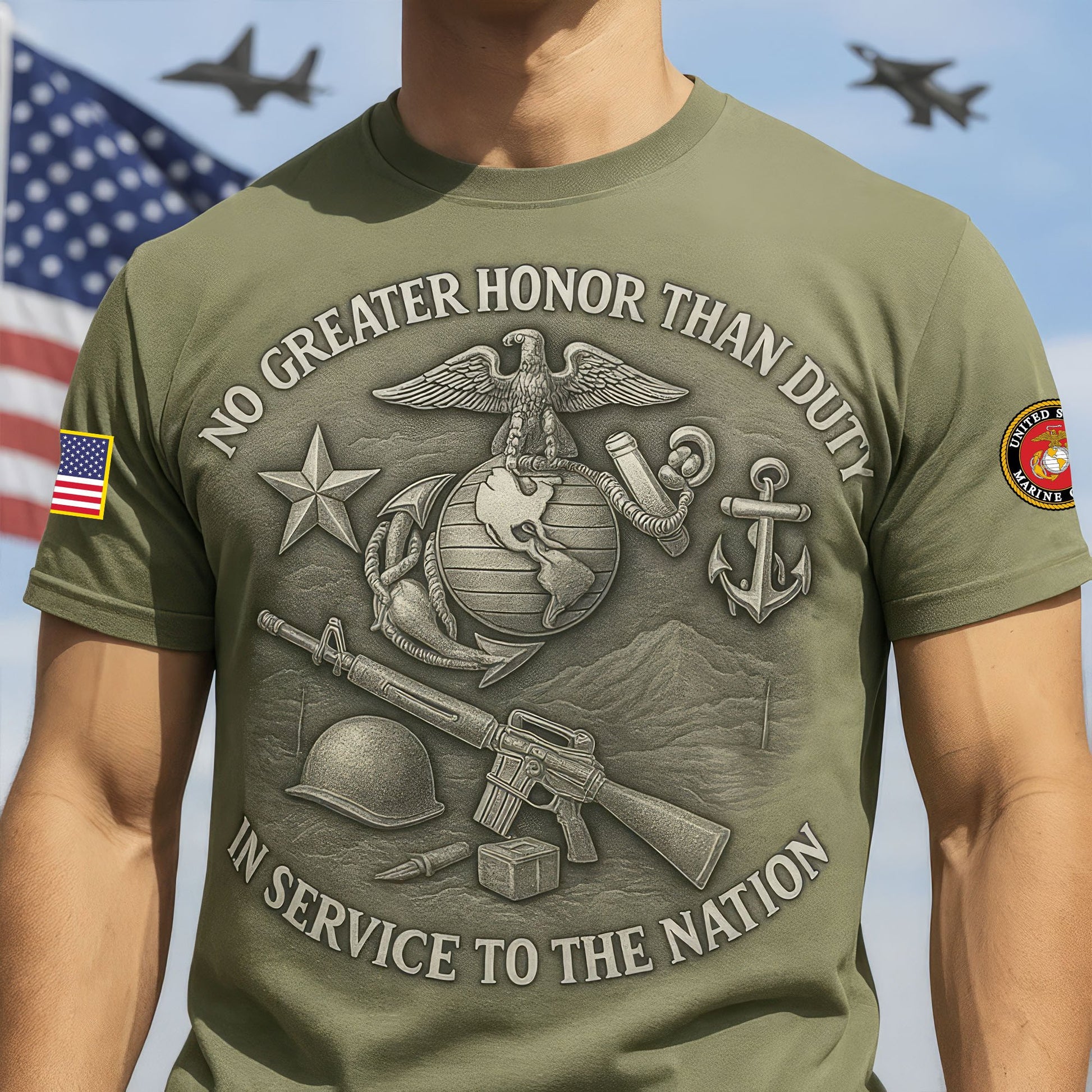 Premium USMC T-Shirt VPVC930126, 250th Anniversary Marine Corps Shirt, Gifts For Marine Veteran, Gifts On Father's Day, Veterans Day.