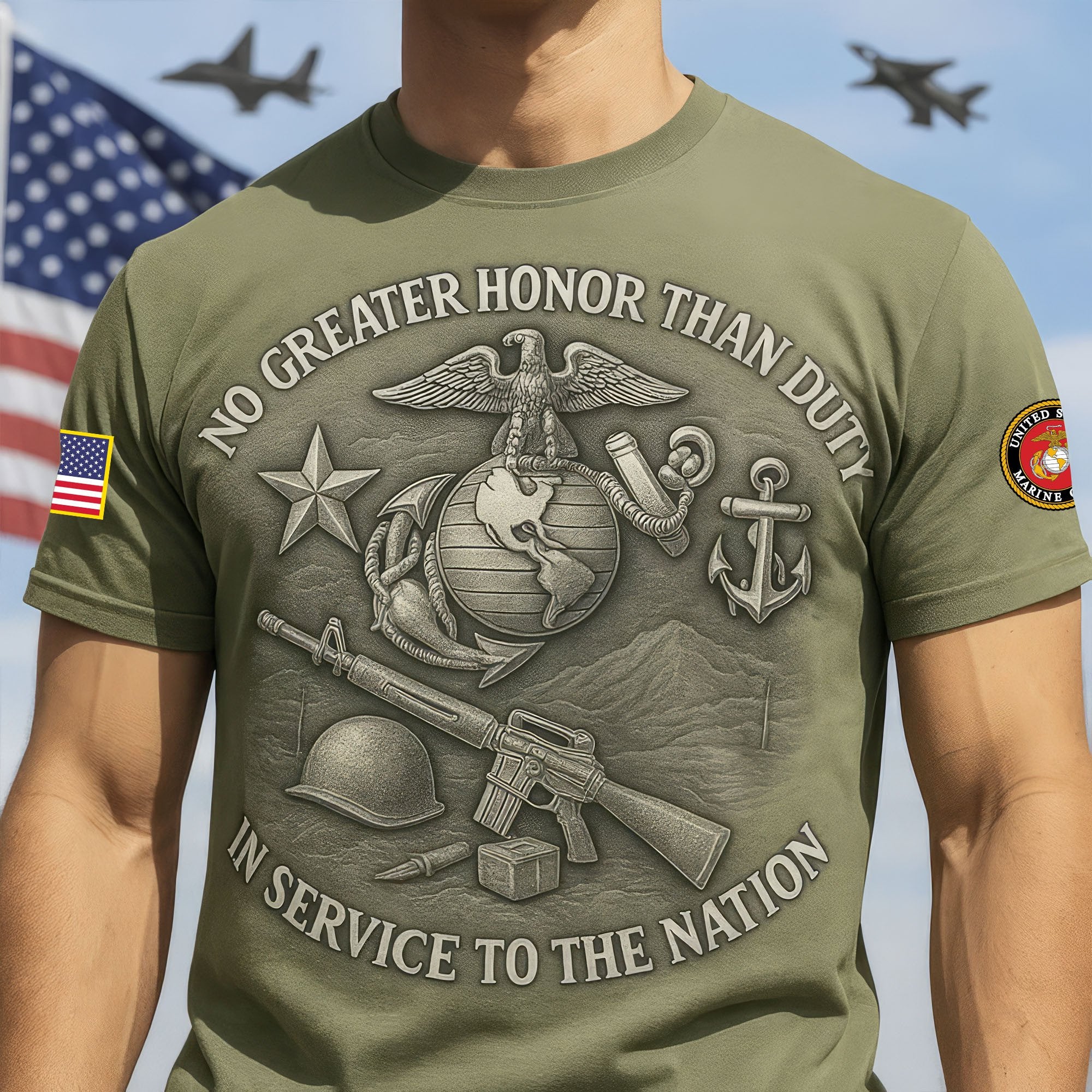 Premium USMC T-Shirt VPVC930126, 250th Anniversary Marine Corps Shirt, Gifts For Marine Veteran, Gifts On Father's Day, Veterans Day.