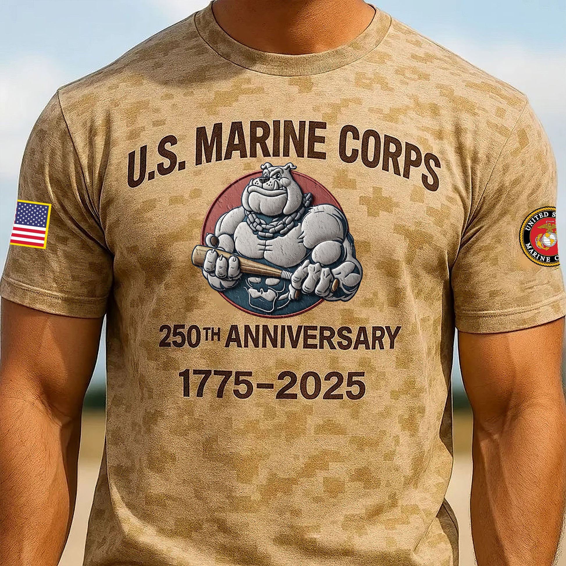 Premium USMC T-Shirt VPVC930127, 250th Anniversary Marine Corps Shirt, Gifts For Marine Veteran, Gifts On Father's Day, Veterans Day.