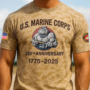 Premium USMC T-Shirt VPVC930127, 250th Anniversary Marine Corps Shirt, Gifts For Marine Veteran, Gifts On Father's Day, Veterans Day.